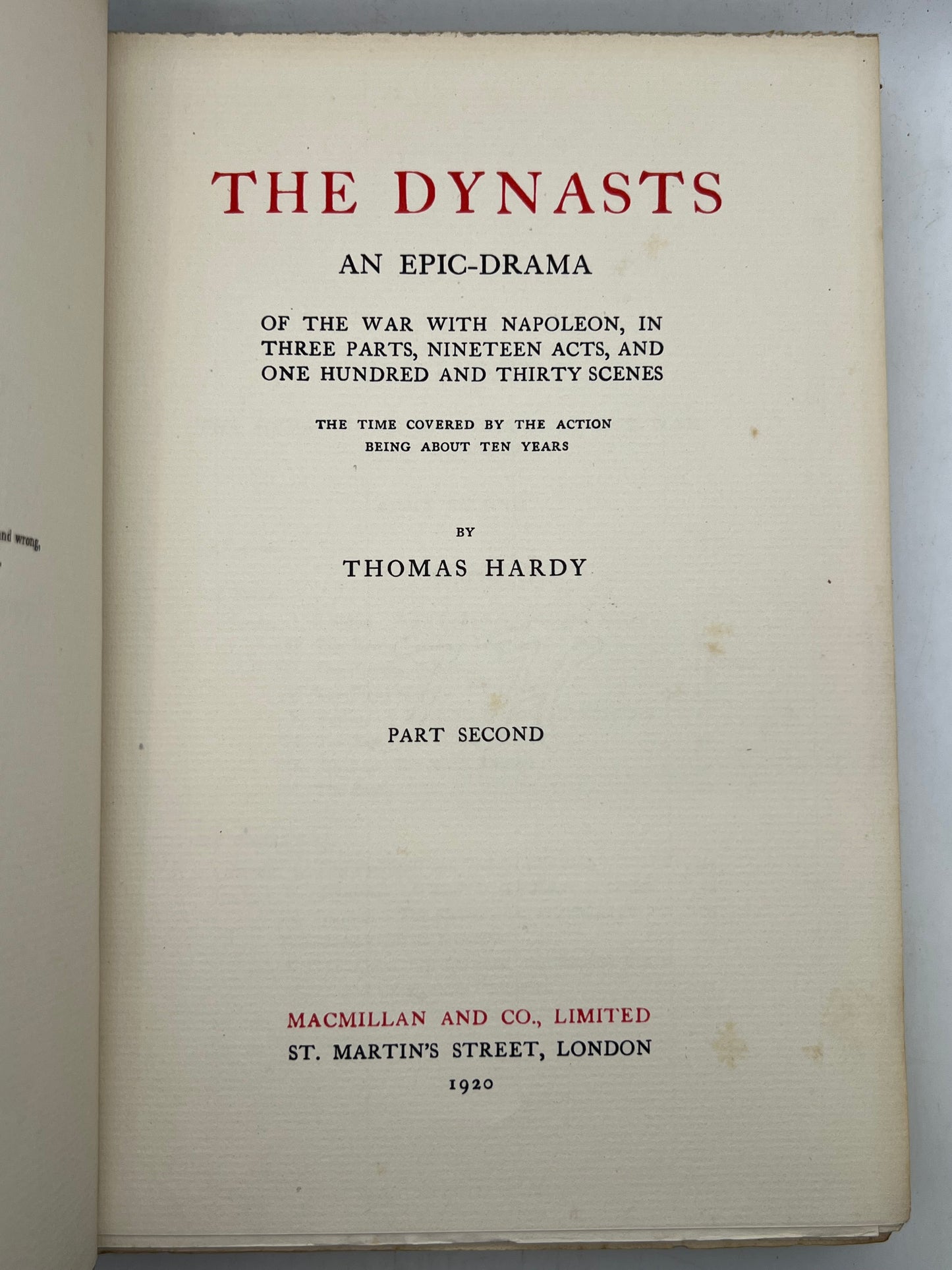 The Works of Thomas Hardy SIGNED 1919-20 Mellstock Edition