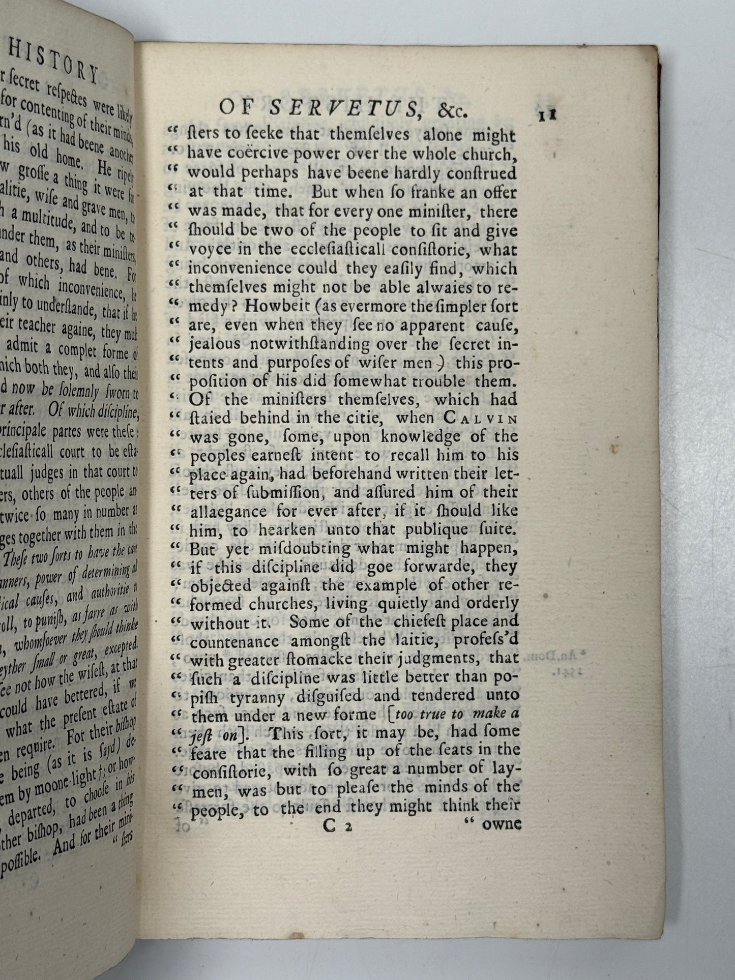 An Impartial History of Michael Servetus 1724 First Edition