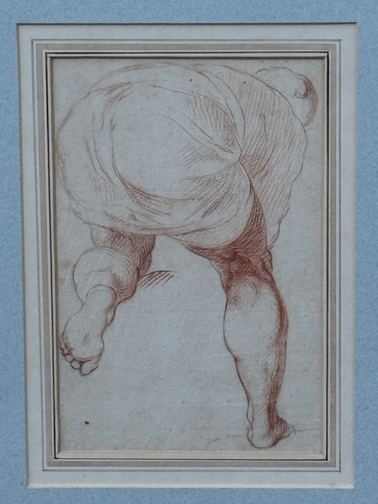 Circle of MICHELANGELO c.1550; Sketch for the Sistine Chapel Last Judgement