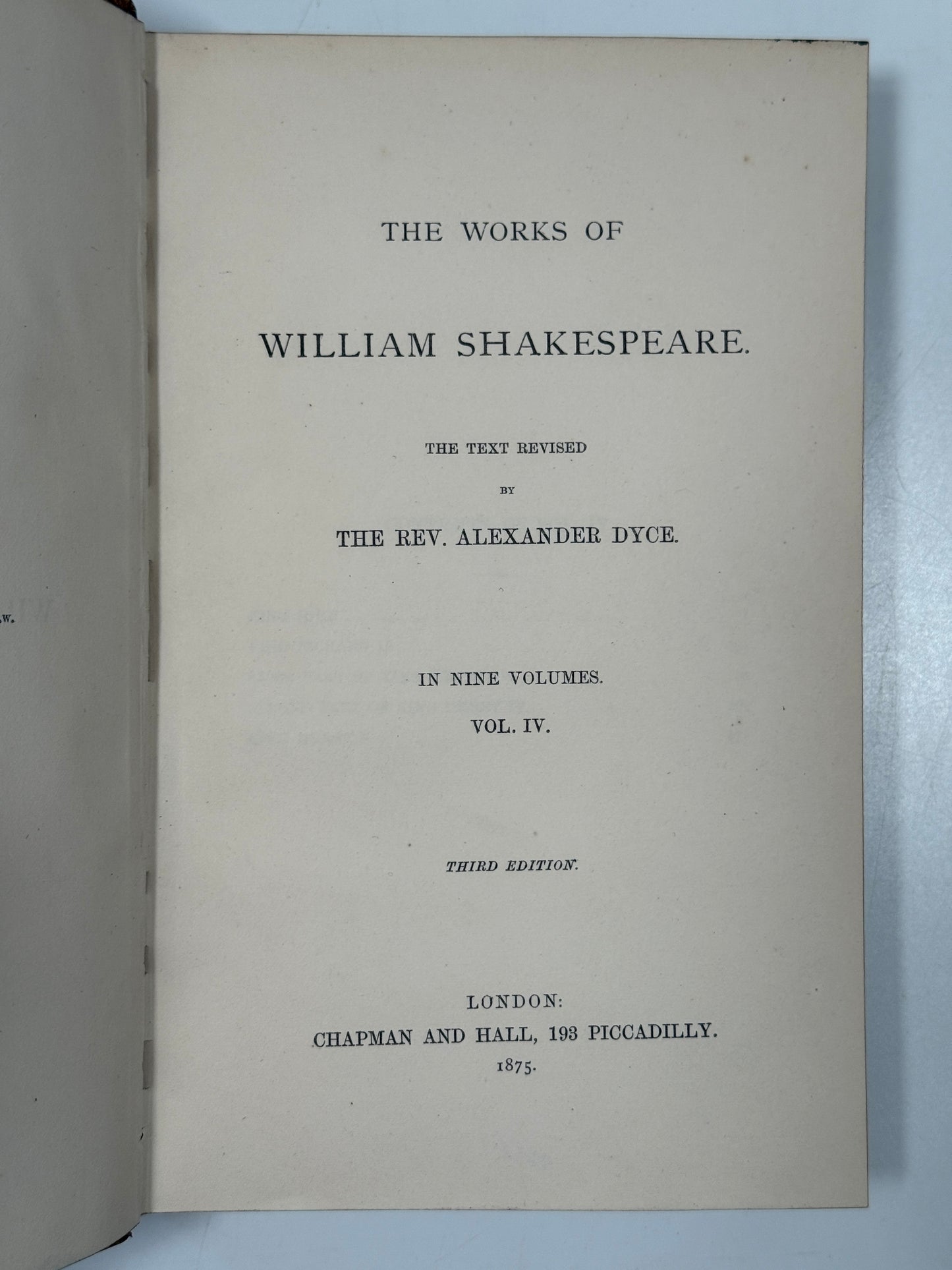 The Works of William Shakespeare 1875