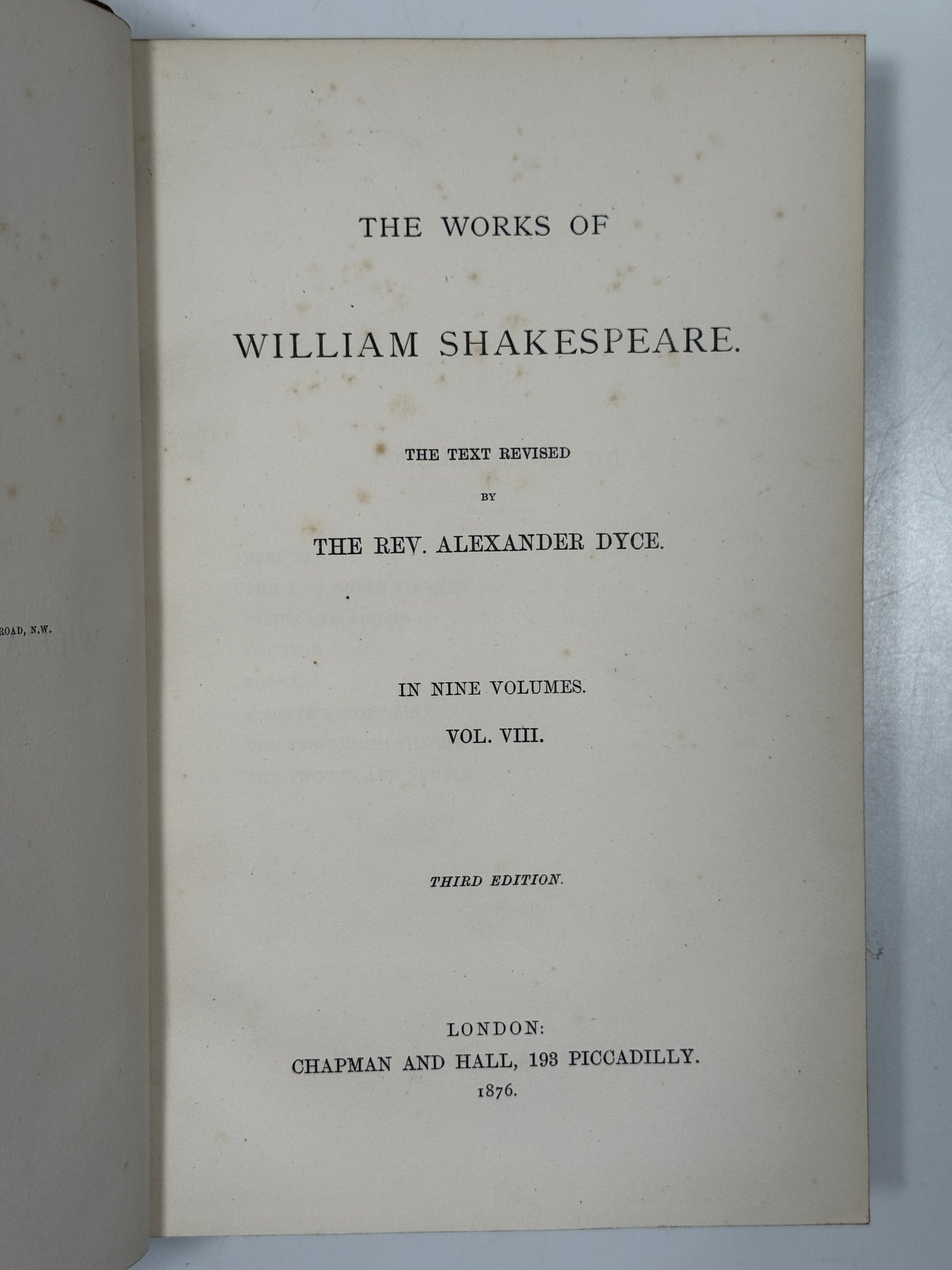 The Works of William Shakespeare 1875