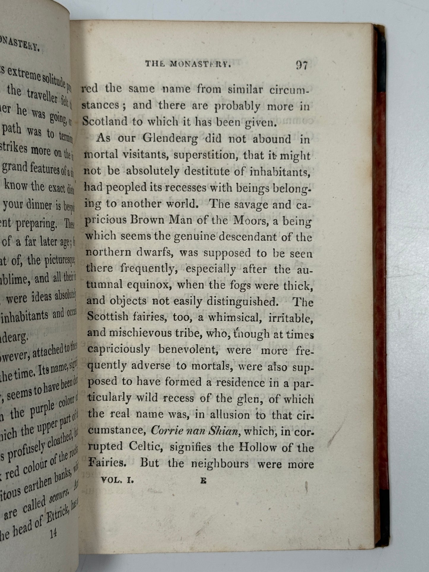 The Monastery, a Romance by Walter Scott 1820 First Edition