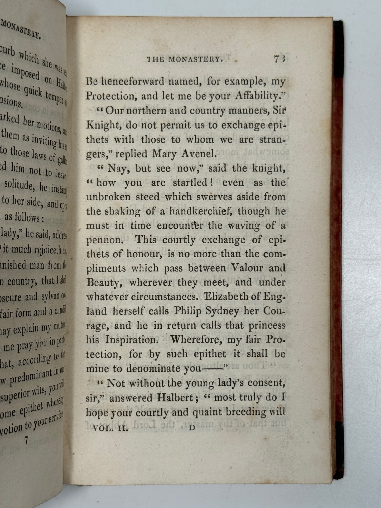 The Monastery, a Romance by Walter Scott 1820 First Edition