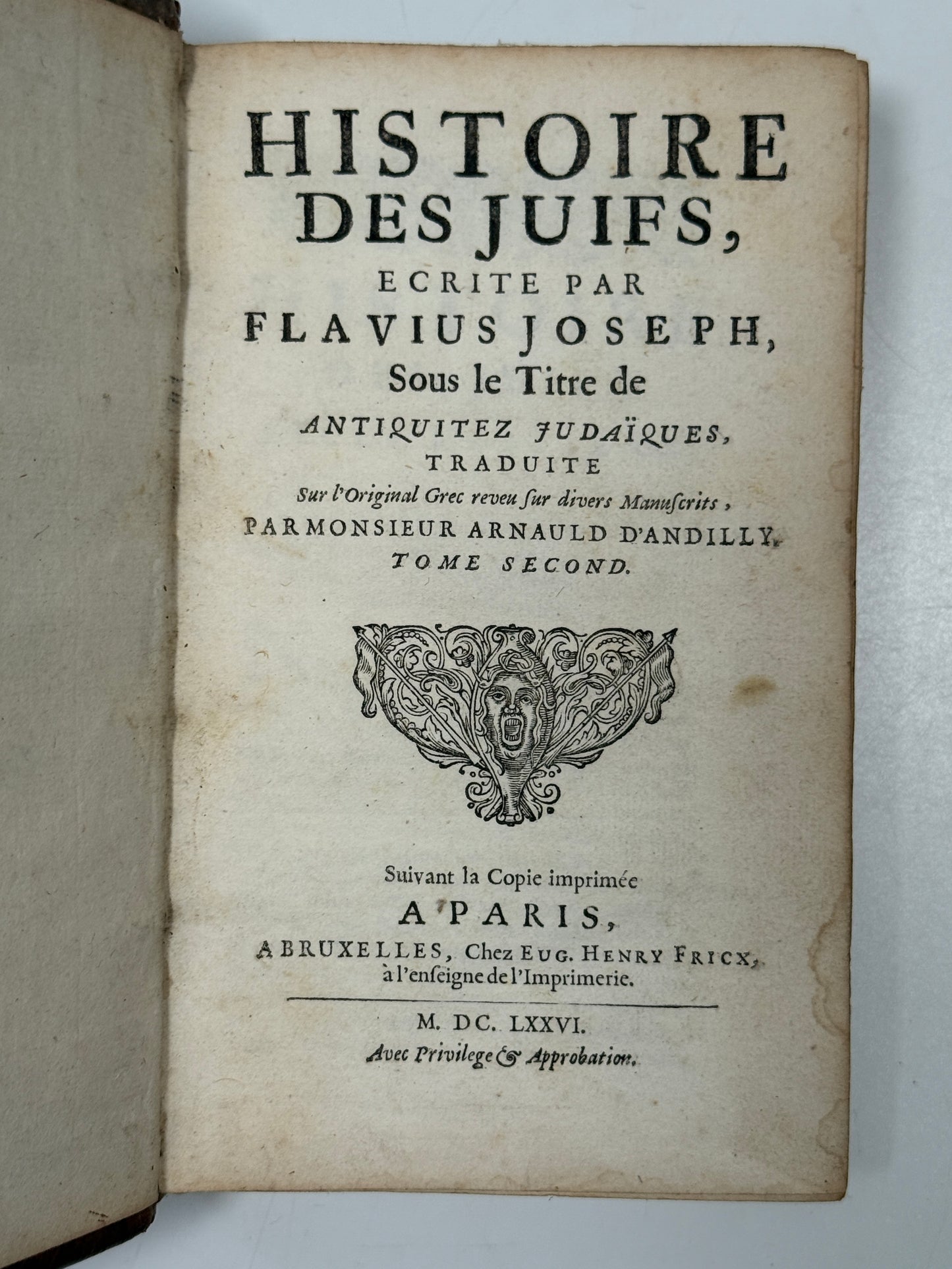 History of the Jews 1676 Josephus