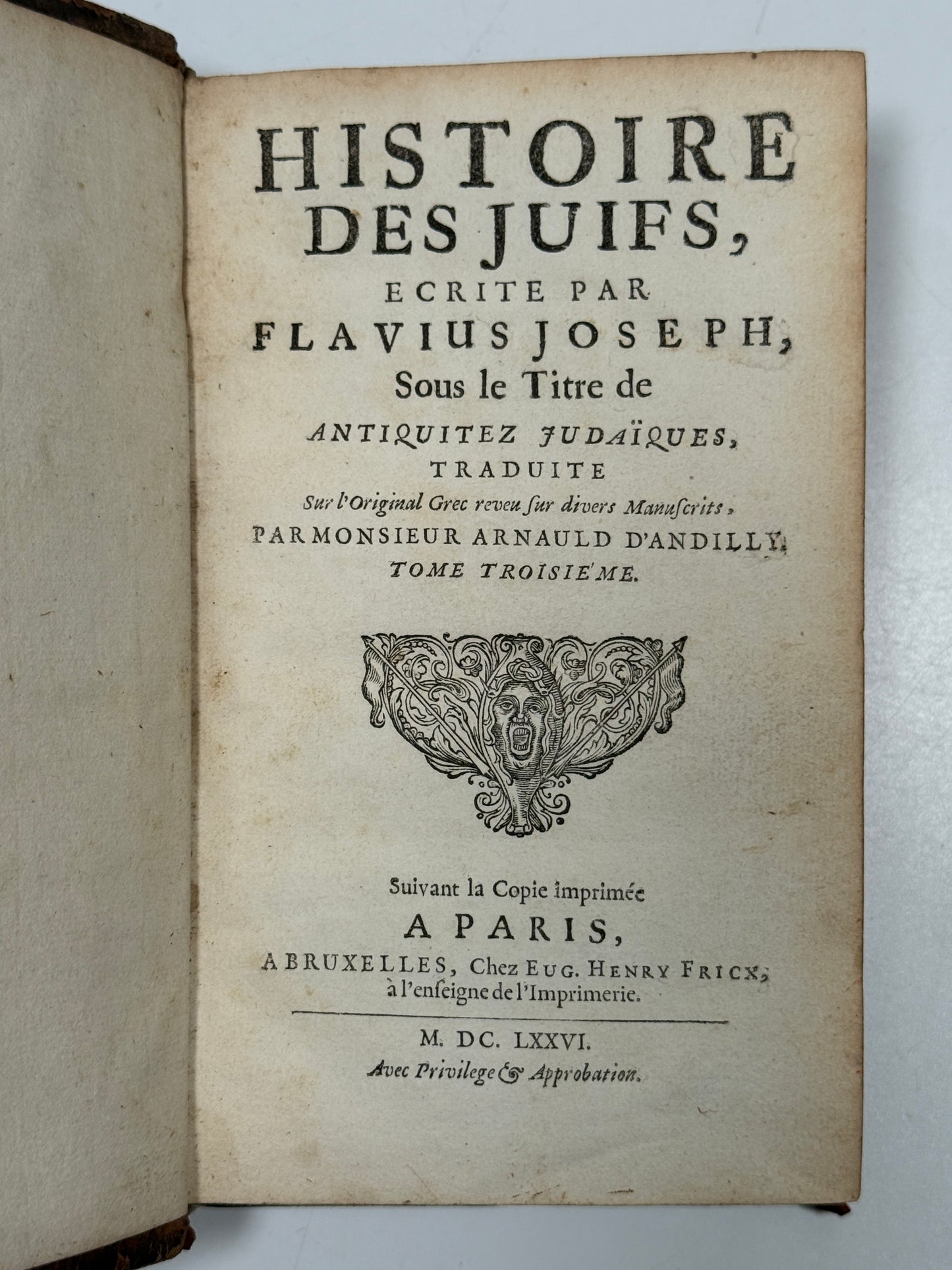 History of the Jews 1676 Josephus
