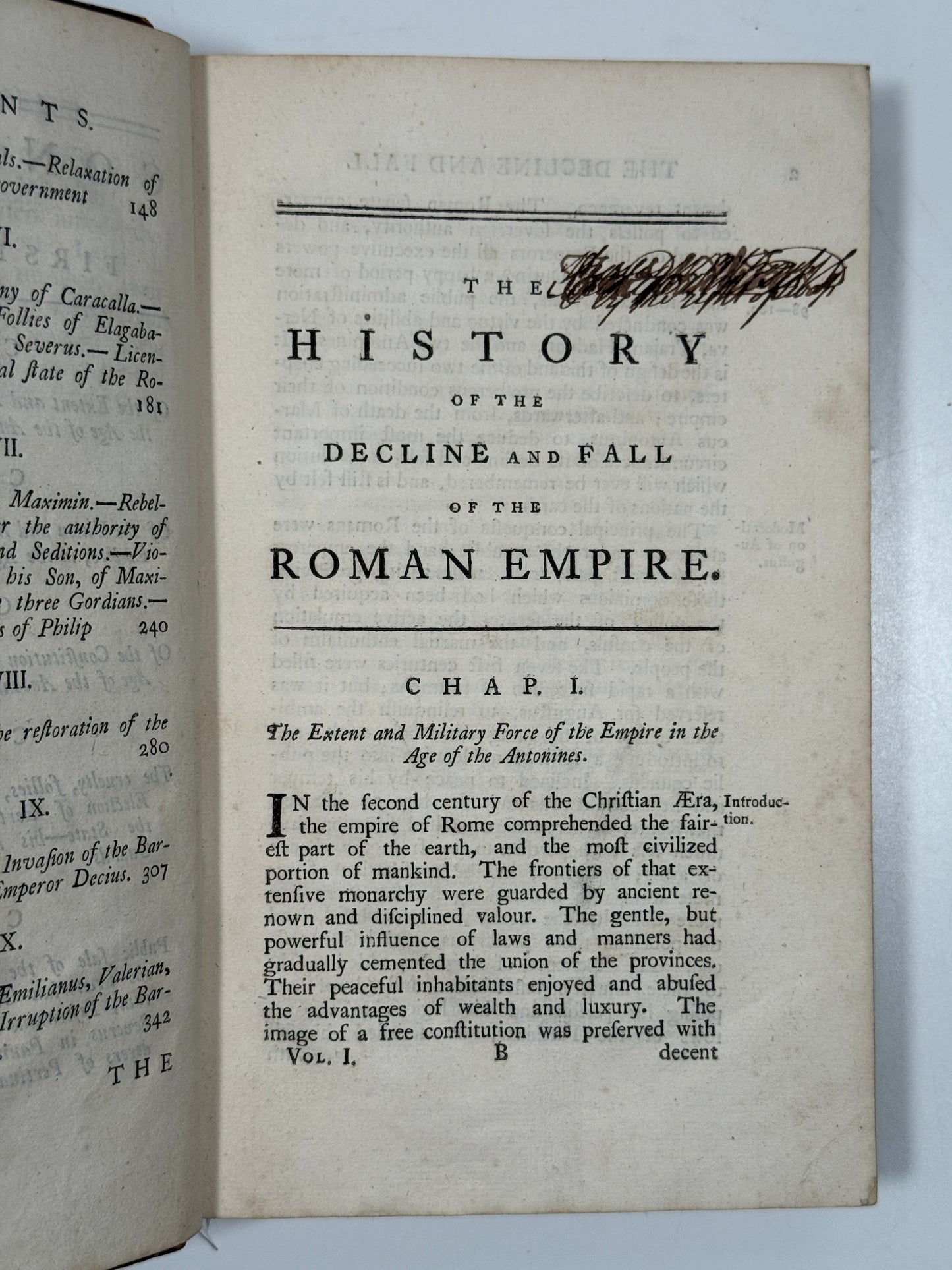 Decline and Fall of the Roman Empire by Edward Gibbon 1777 First Edition Thus