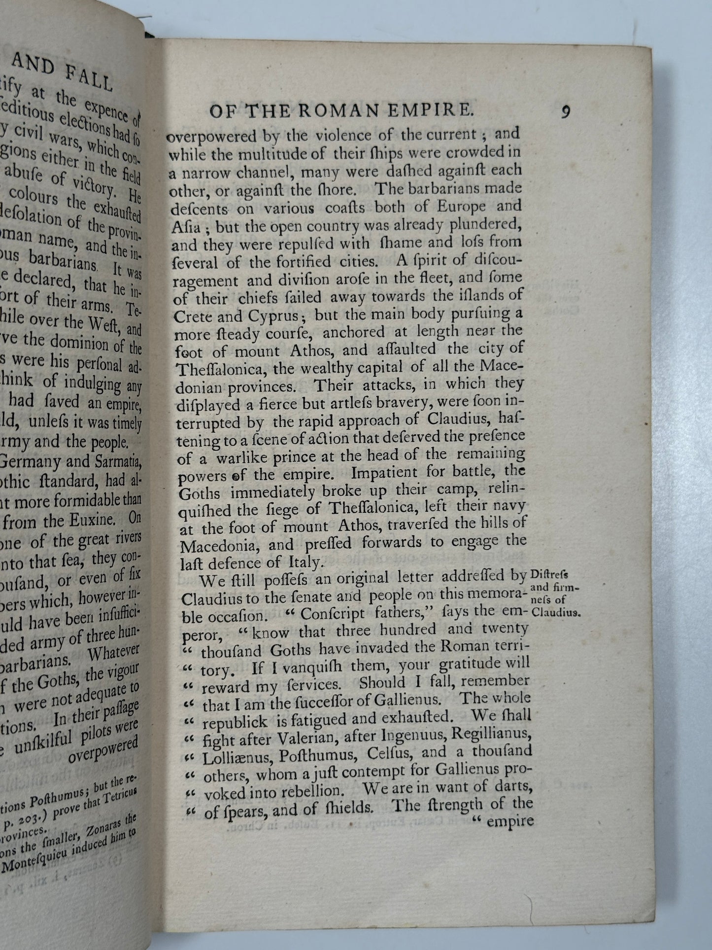 Decline and Fall of the Roman Empire by Edward Gibbon 1777 First Edition Thus