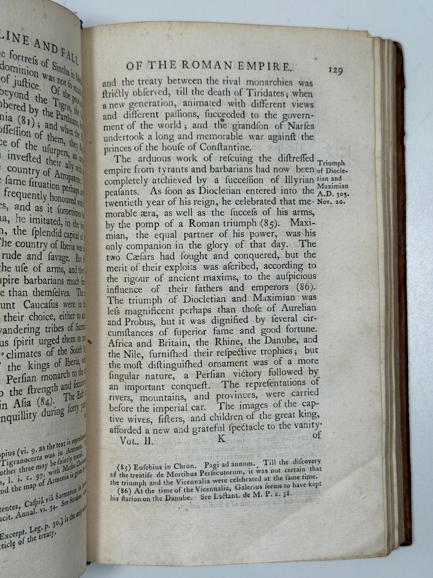 Decline and Fall of the Roman Empire by Edward Gibbon 1777 First Edition Thus
