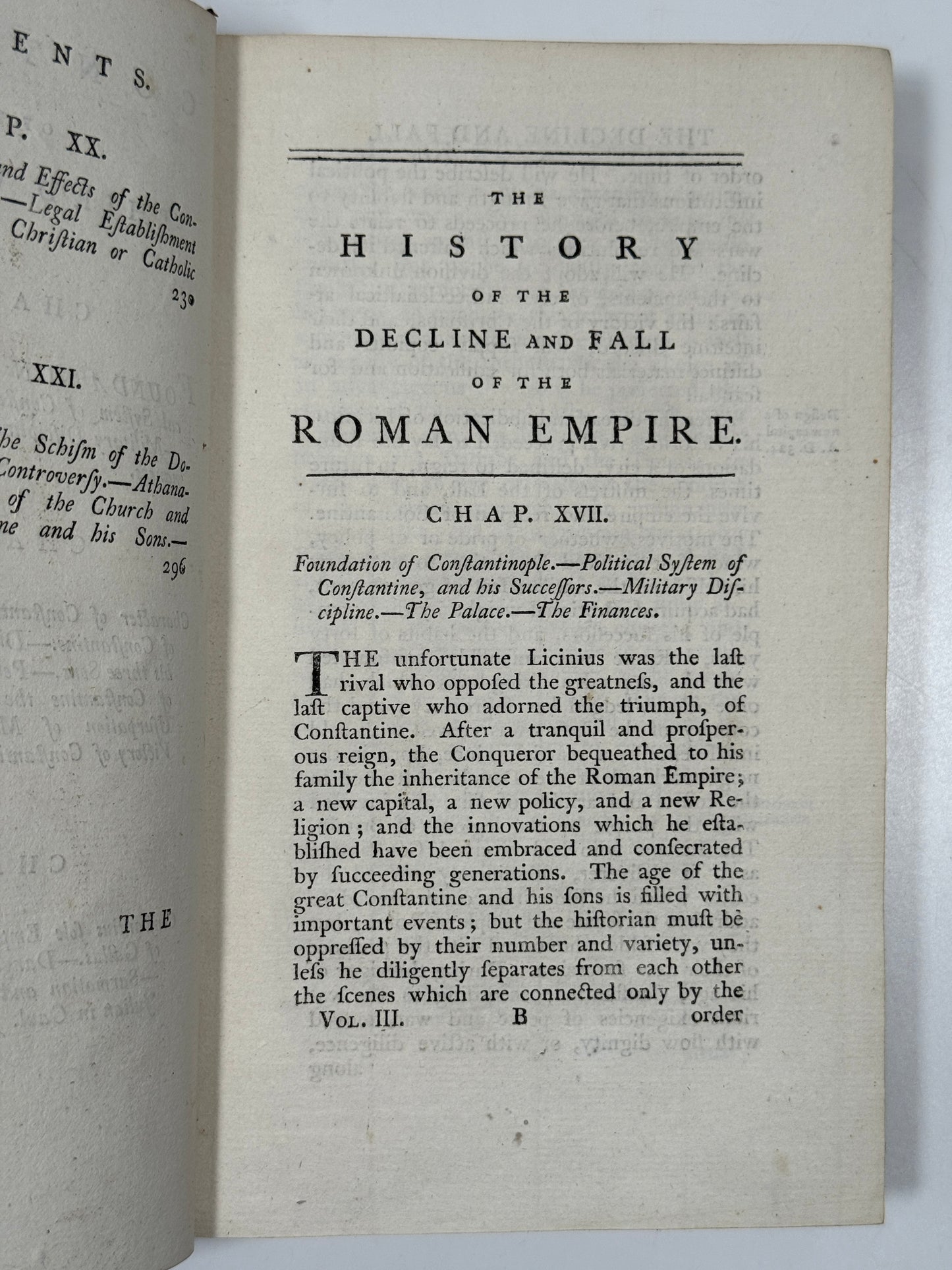 Decline and Fall of the Roman Empire by Edward Gibbon 1777 First Edition Thus