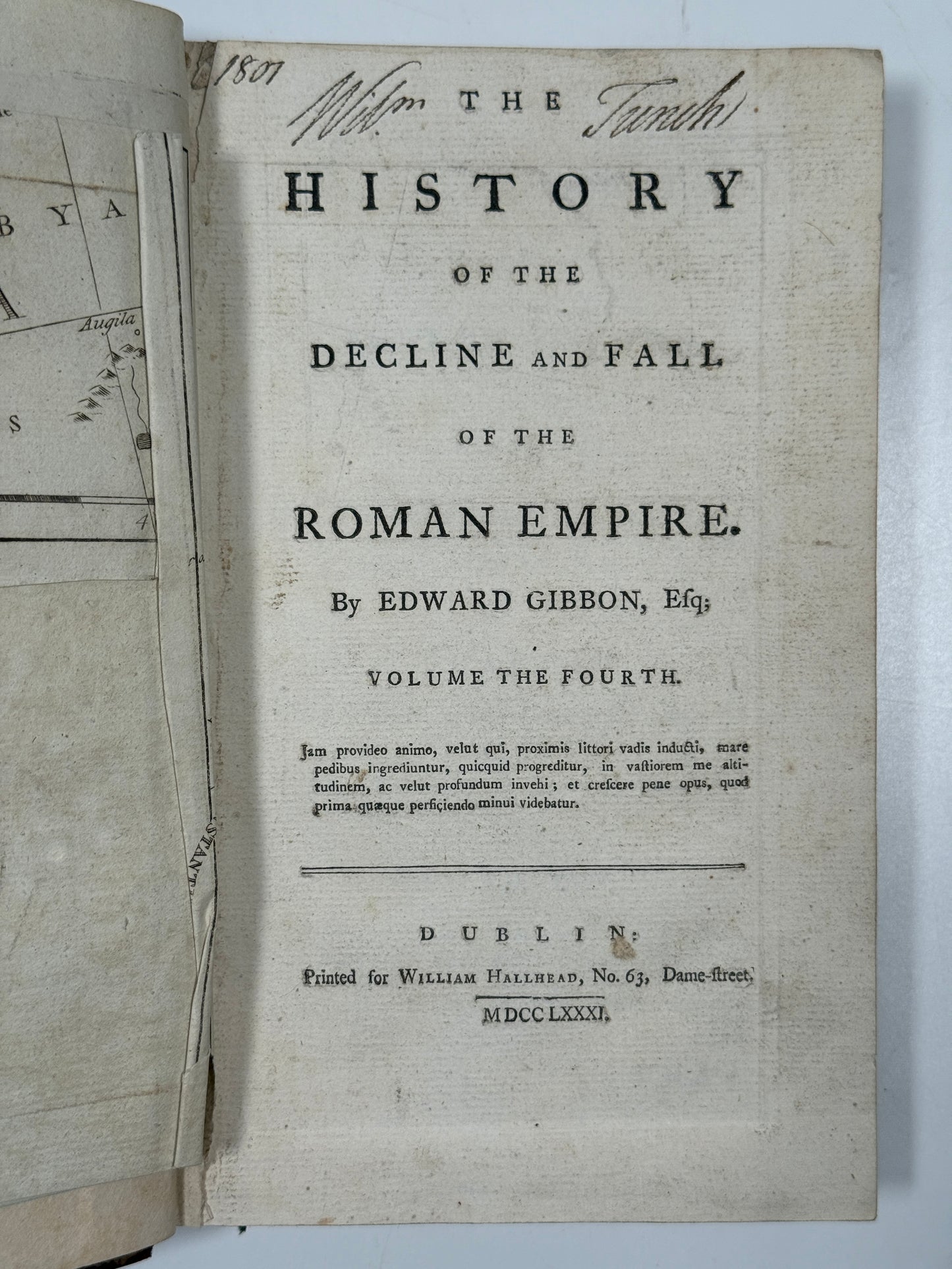 Decline and Fall of the Roman Empire by Edward Gibbon 1777 First Edition Thus