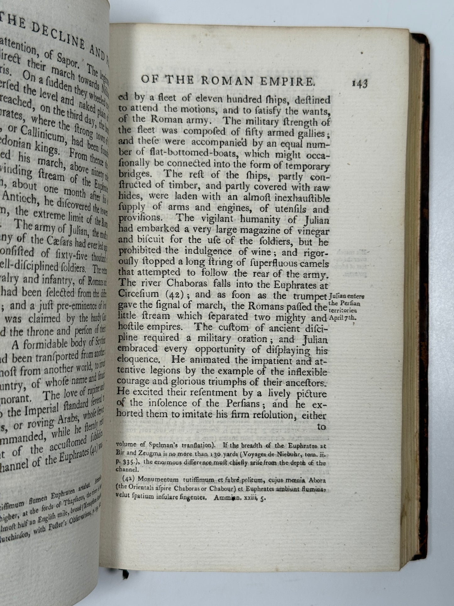 Decline and Fall of the Roman Empire by Edward Gibbon 1777 First Edition Thus