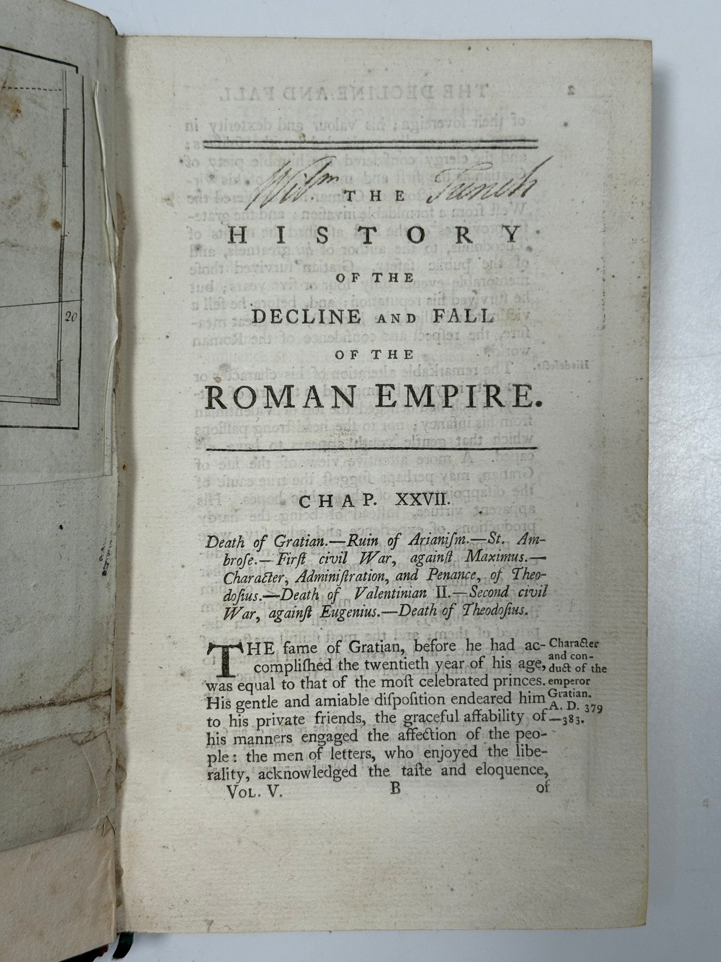 Decline and Fall of the Roman Empire by Edward Gibbon 1777 First Edition Thus