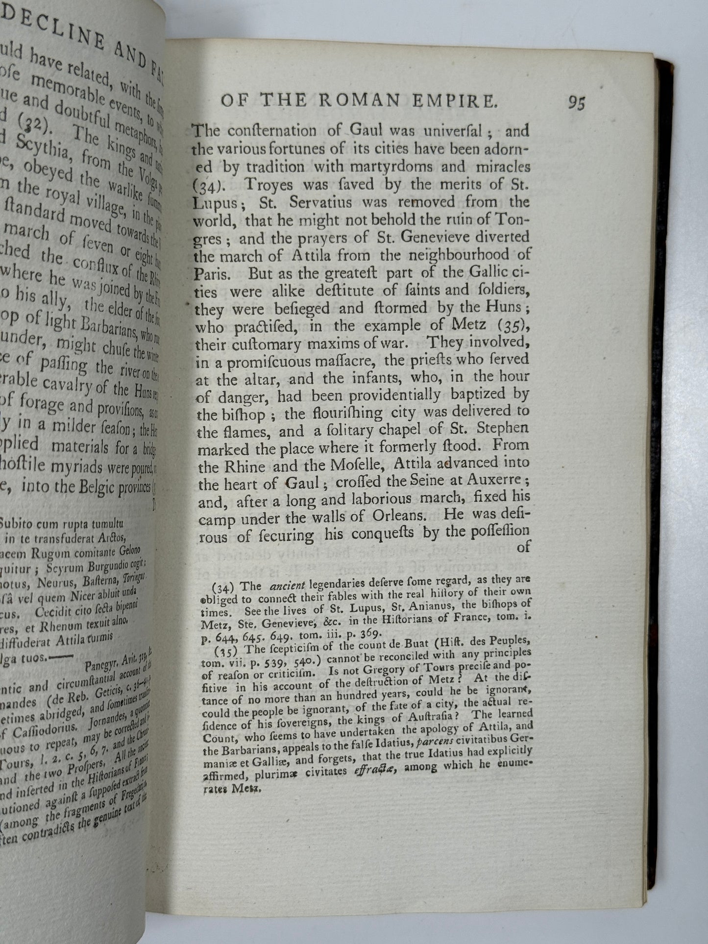 Decline and Fall of the Roman Empire by Edward Gibbon 1777 First Edition Thus