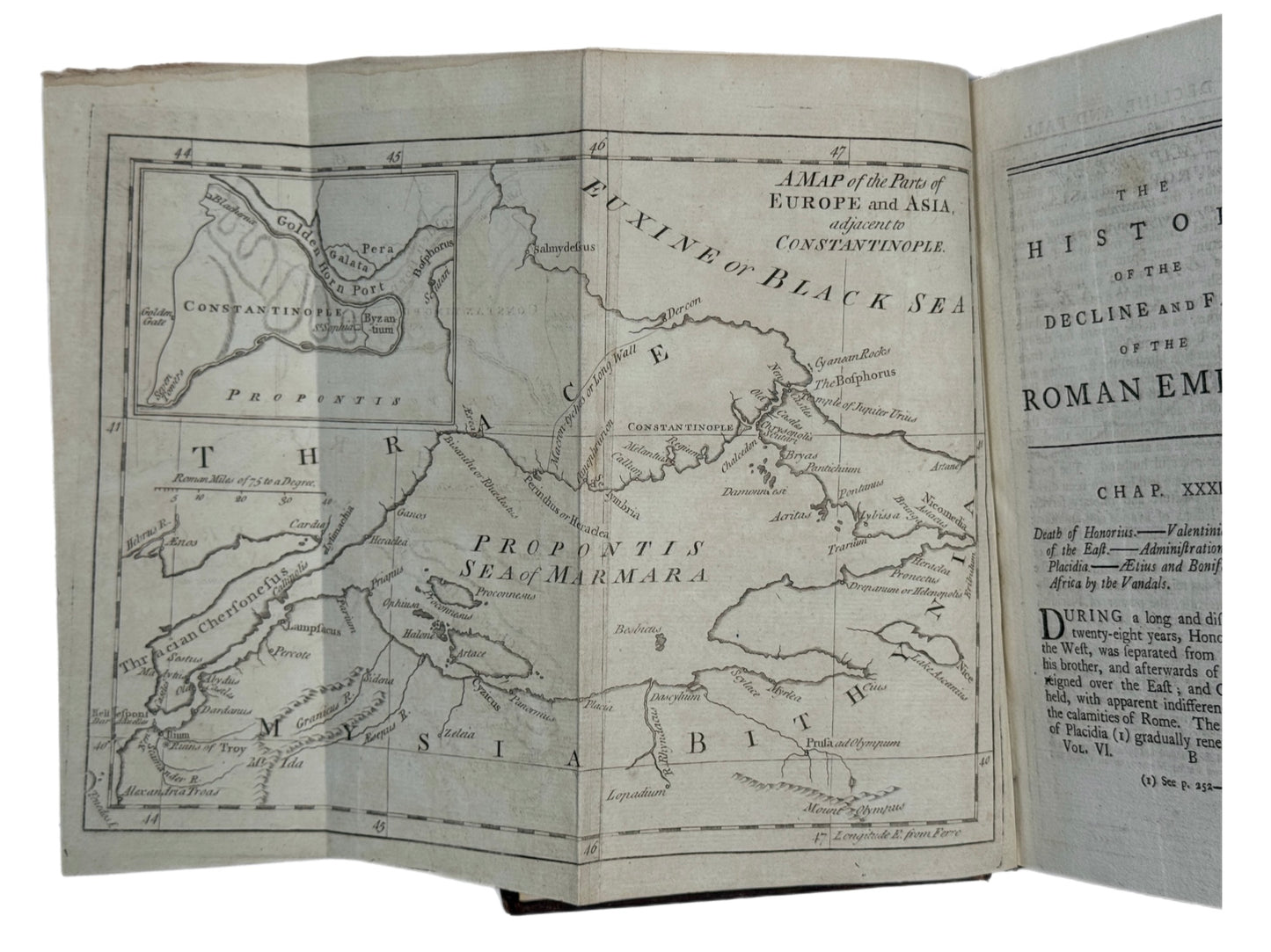 Decline and Fall of the Roman Empire by Edward Gibbon 1777 First Edition Thus