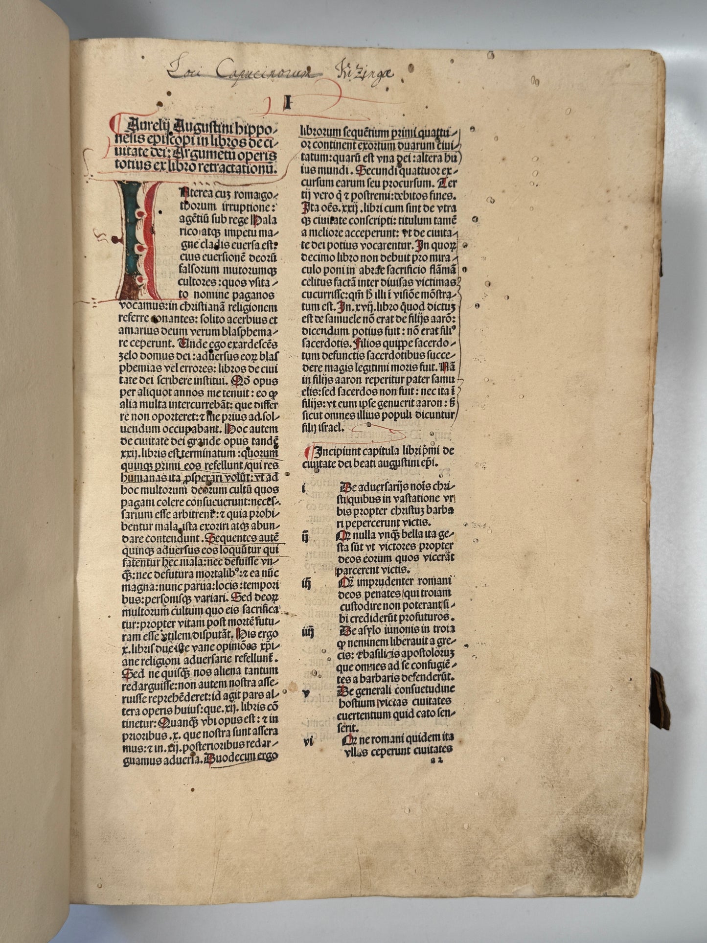 St. Augustine's De Civitate Dei and De Trinitate 1490 Amberbach