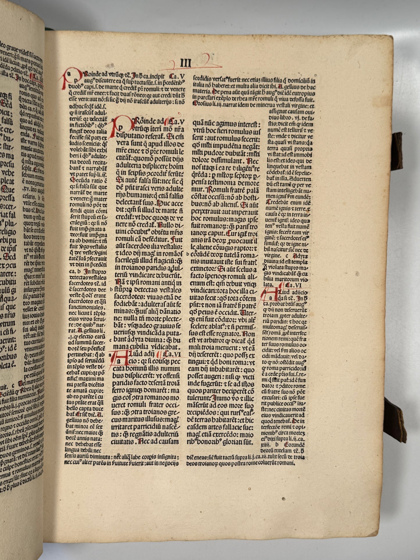 St. Augustine's De Civitate Dei and De Trinitate 1490 Amberbach