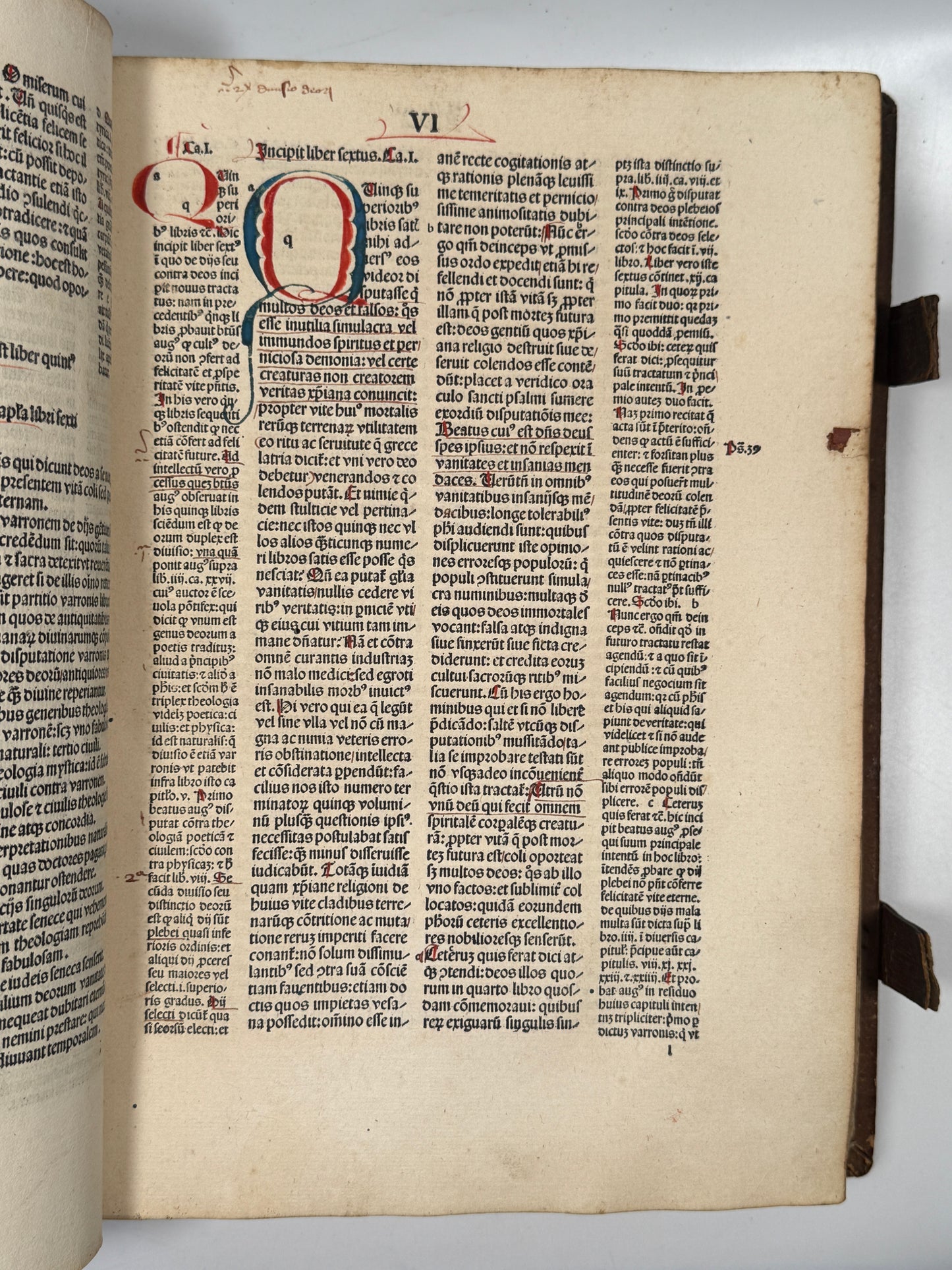 St. Augustine's De Civitate Dei and De Trinitate 1490 Amberbach
