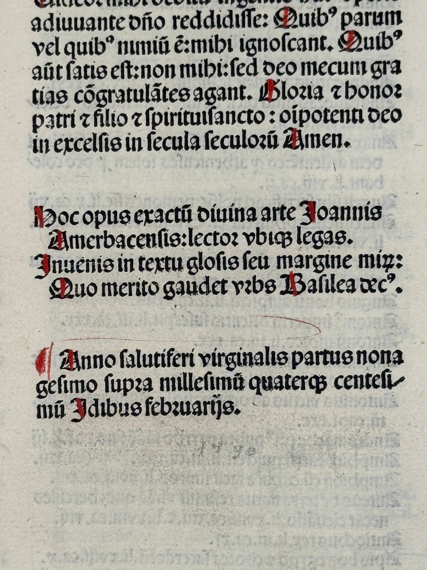 St. Augustine's De Civitate Dei and De Trinitate 1490 Amberbach