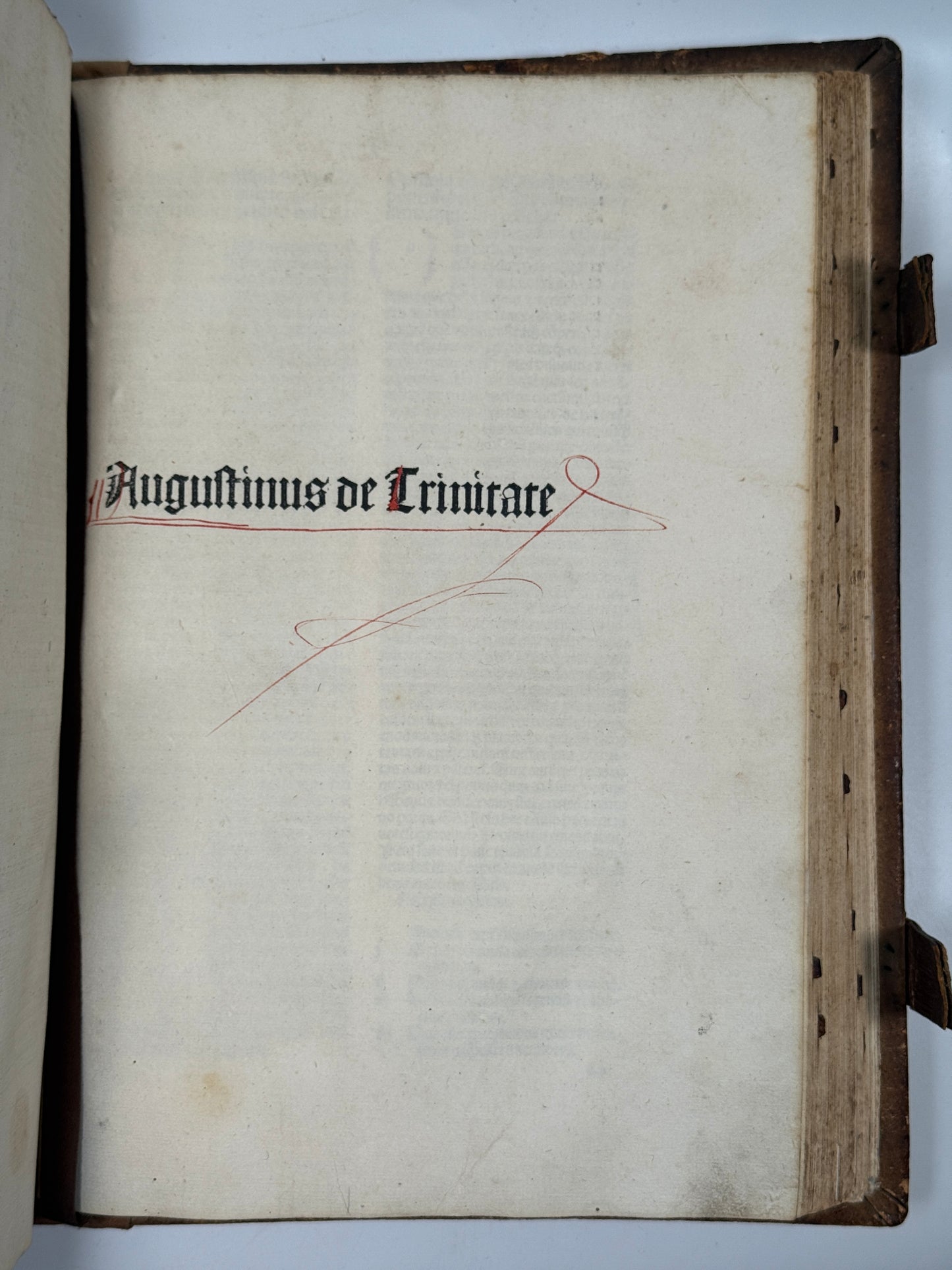 St. Augustine's De Civitate Dei and De Trinitate 1490 Amberbach