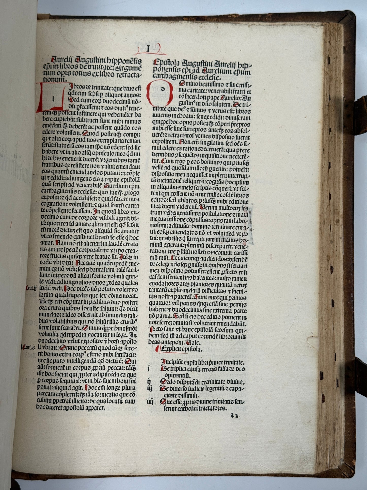St. Augustine's De Civitate Dei and De Trinitate 1490 Amberbach