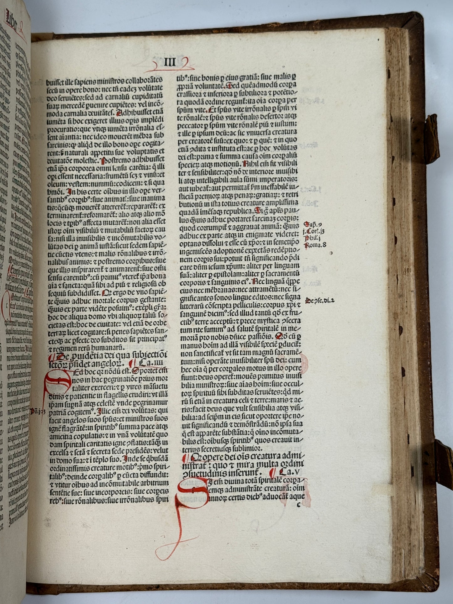 St. Augustine's De Civitate Dei and De Trinitate 1490 Amberbach