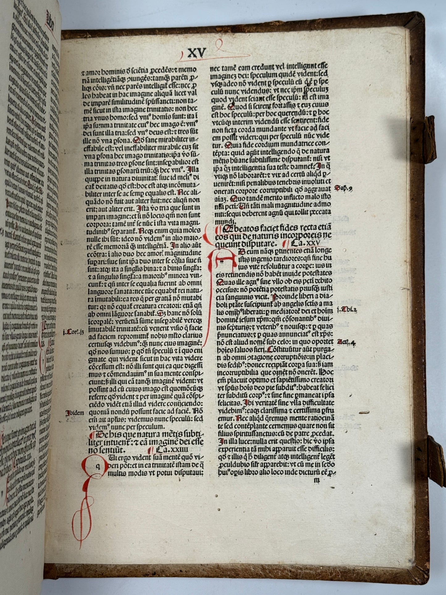 St. Augustine's De Civitate Dei and De Trinitate 1490 Amberbach