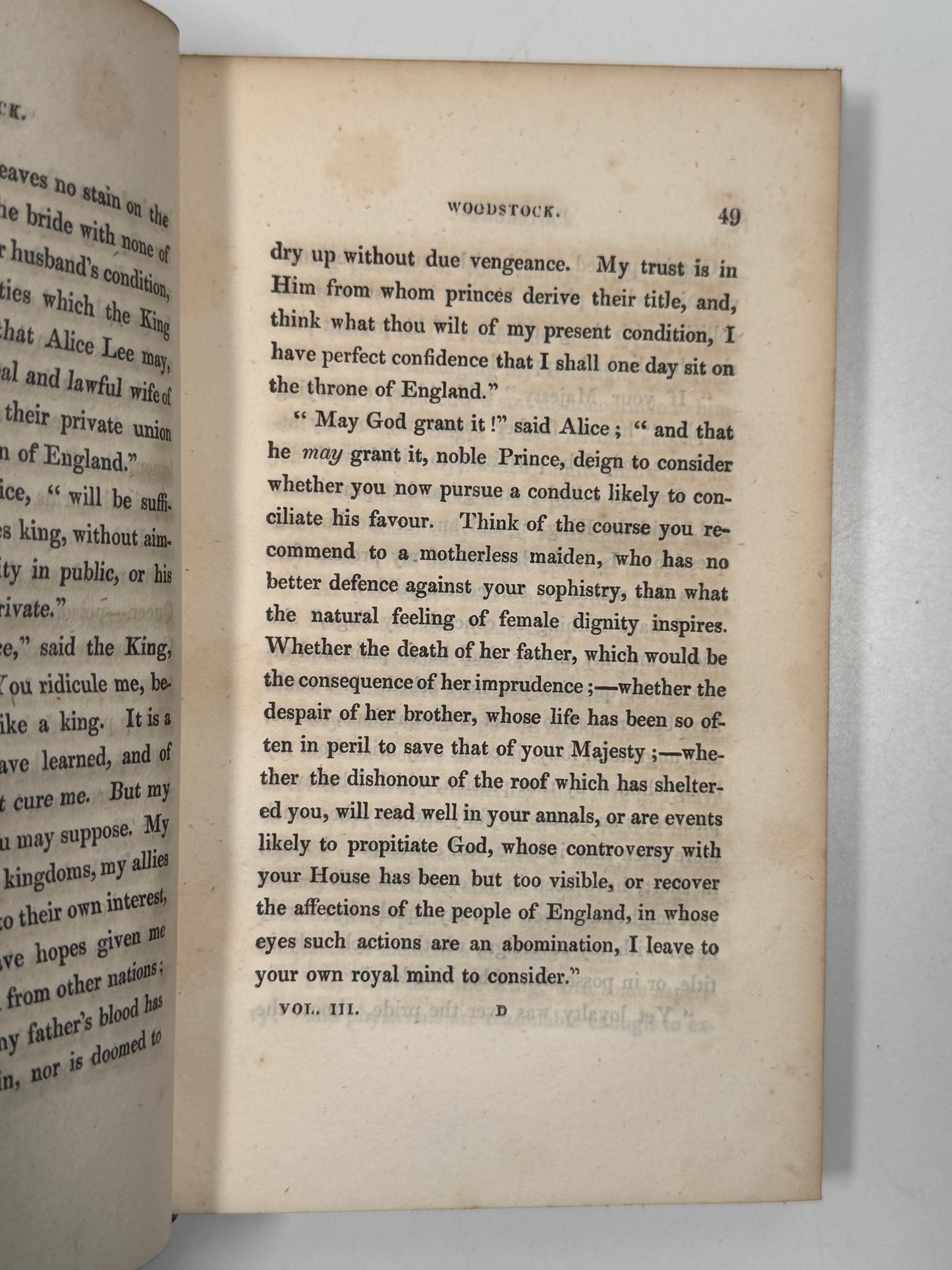 Woodstock by Sir Walter Scott 1826 First Edition
