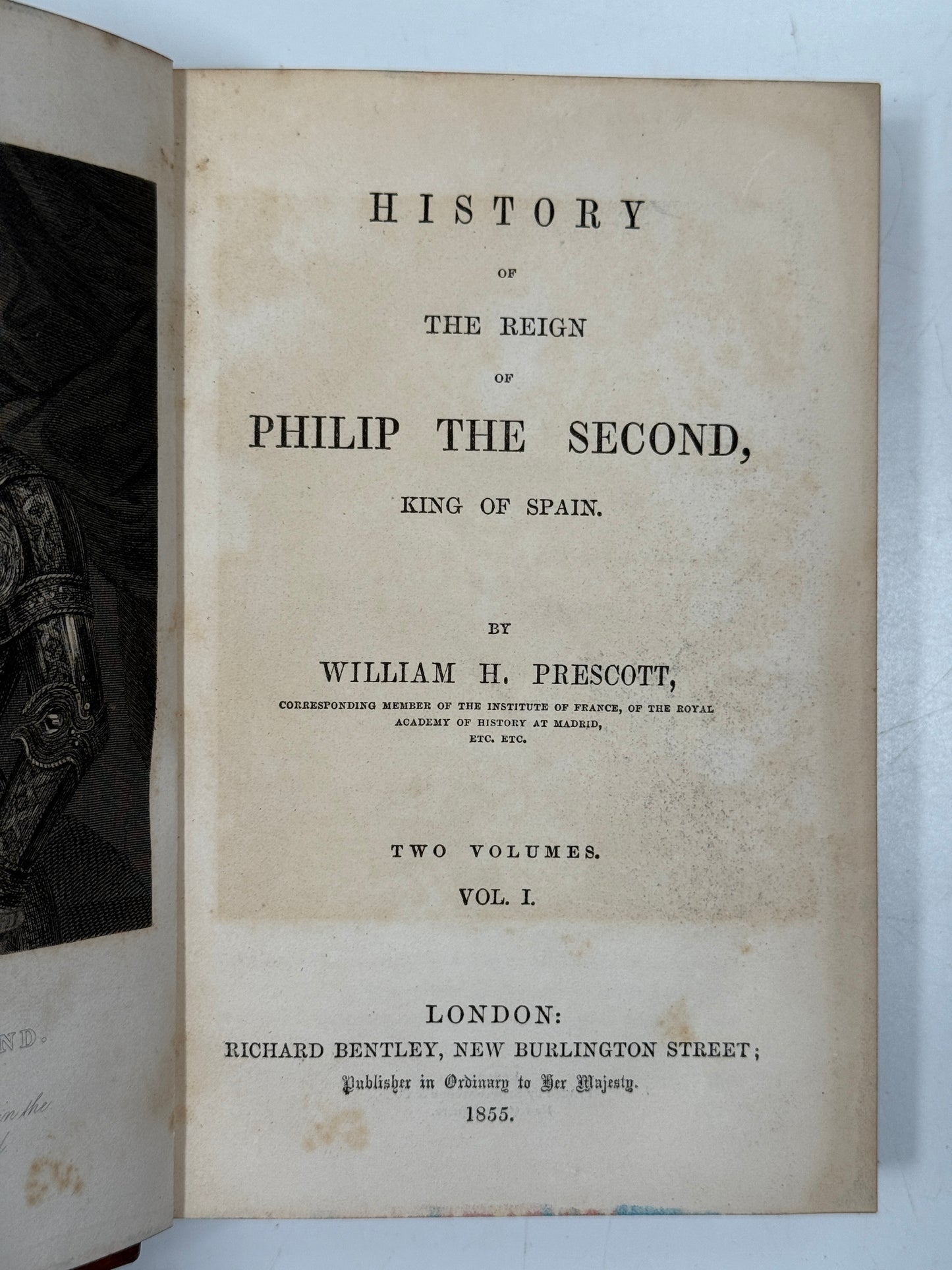 The History of the Reign of Philip the Second 1855