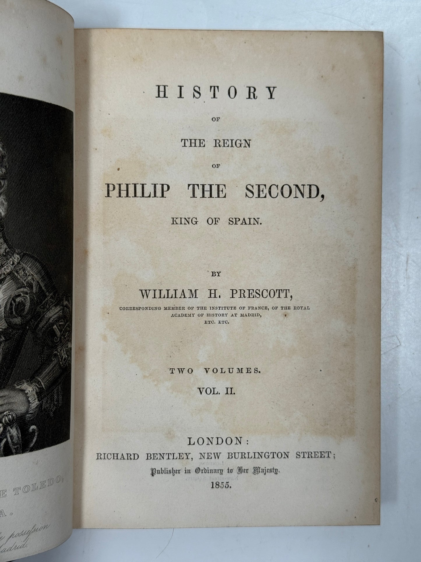 The History of the Reign of Philip the Second 1855