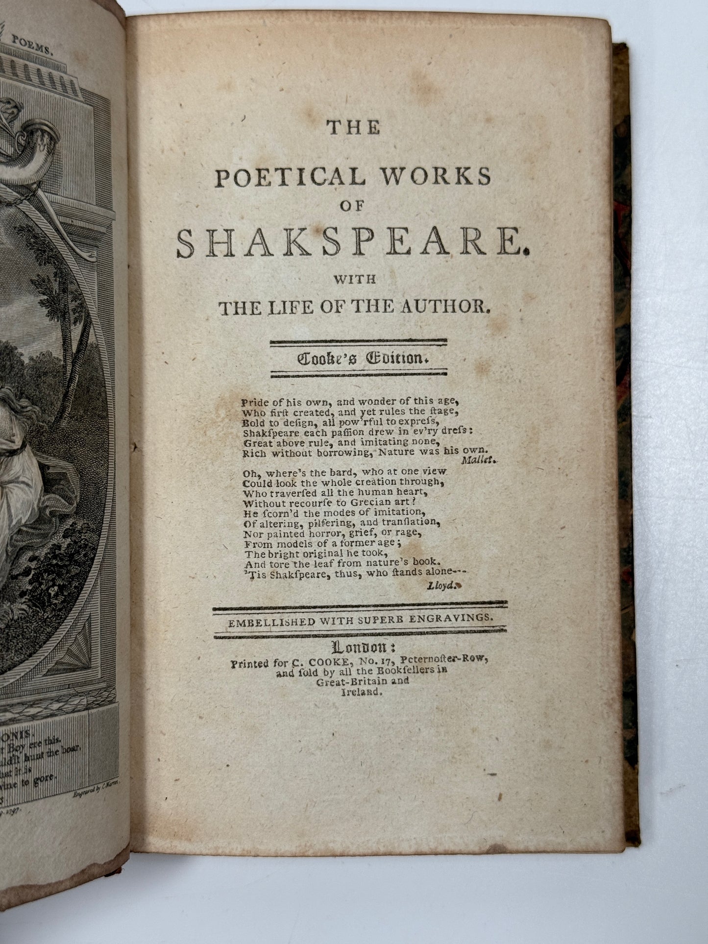 Shakespeare’s Sonnets 1790-1800 and Poetical Works