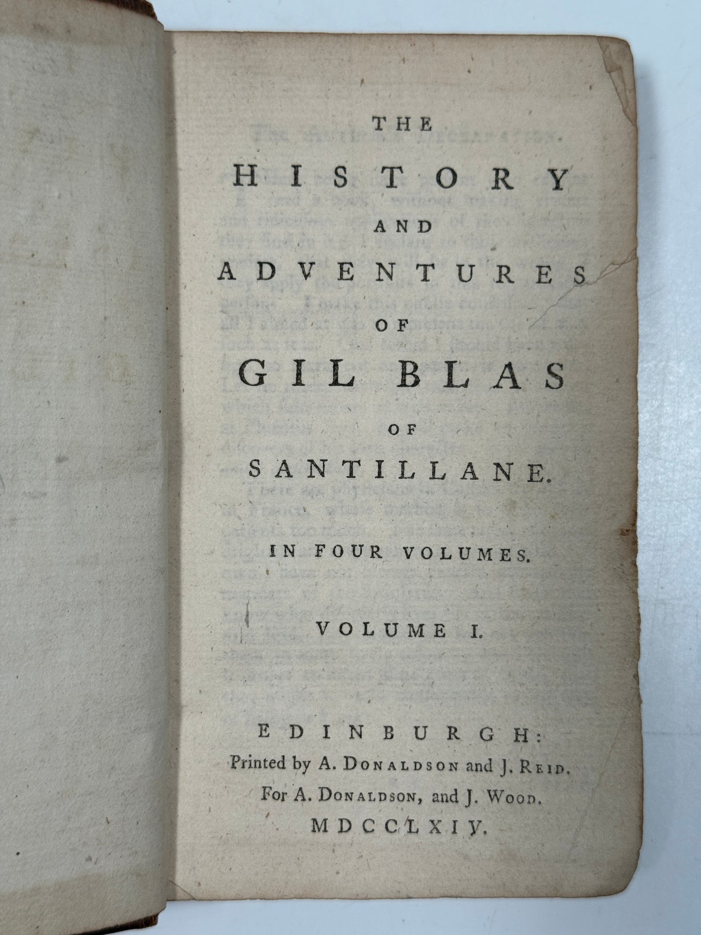 The History and Adventures of Gil Blas 1764