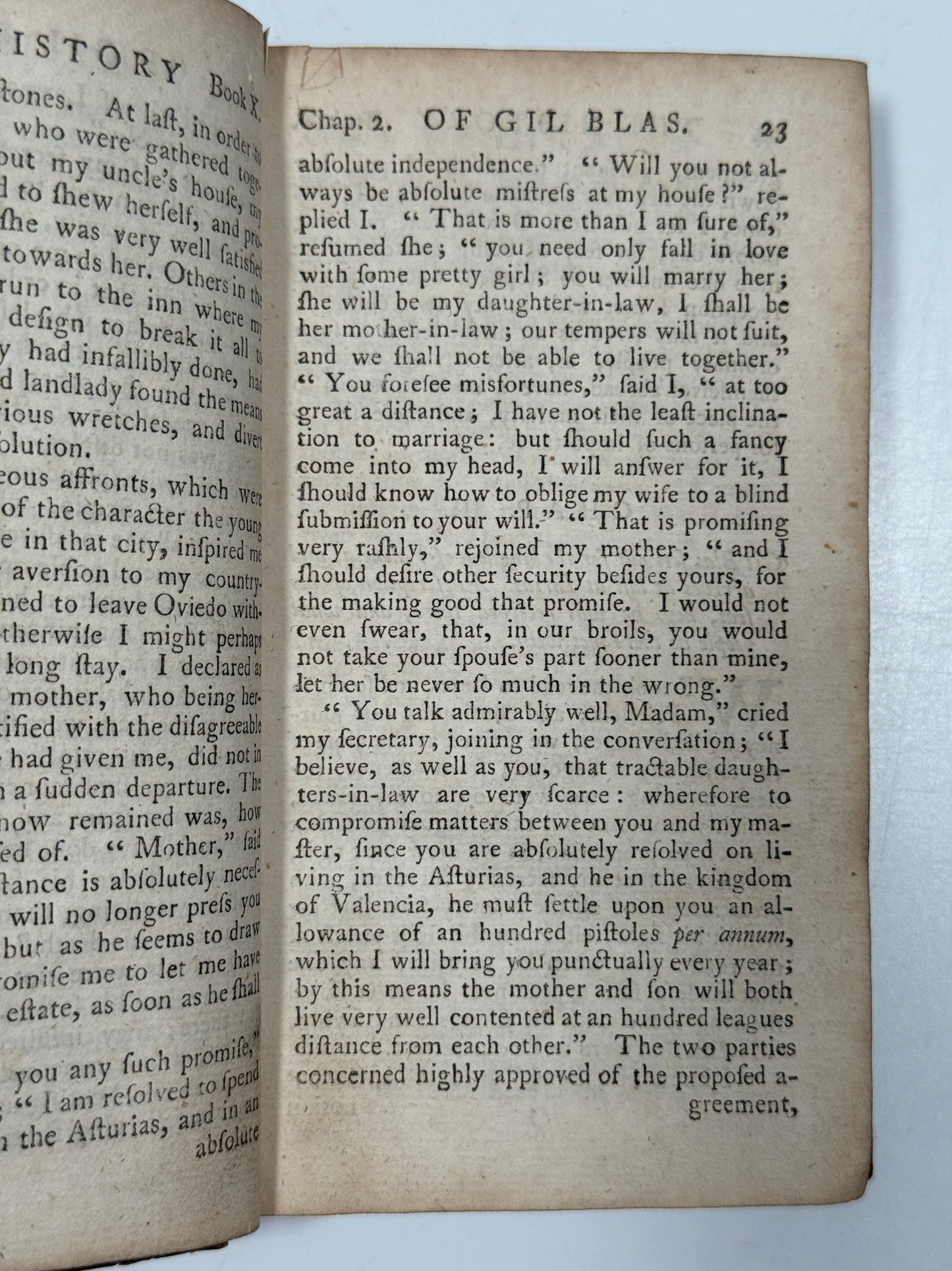 The History and Adventures of Gil Blas 1764