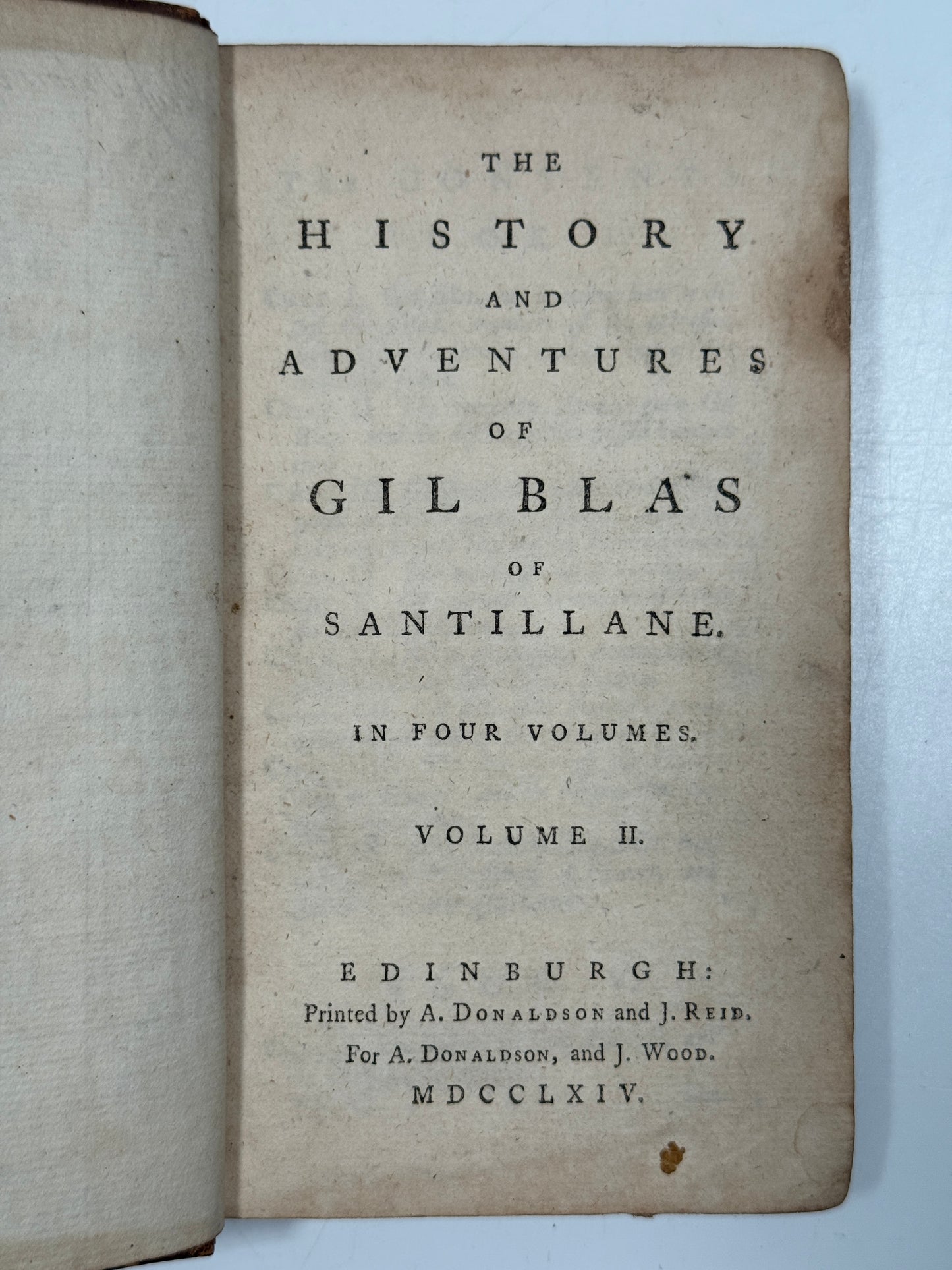 The History and Adventures of Gil Blas 1764