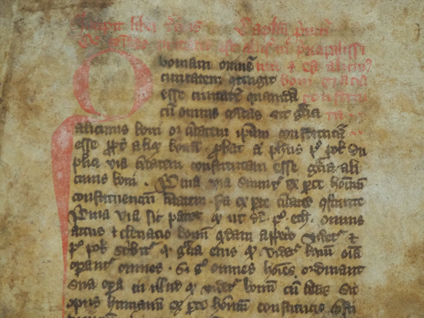 De regimine principum by Giles of Rome, c.1350-1400 Manuscript Bifolium