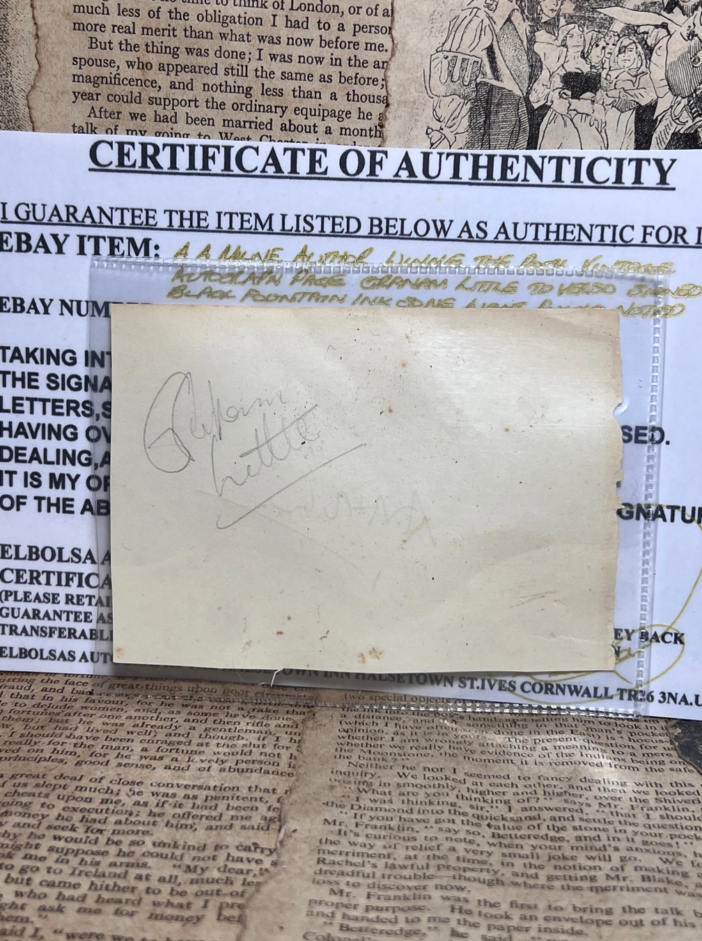 The Winnie the Pooh Books by A. A. Milne 1926-28 w/ Autograph Note