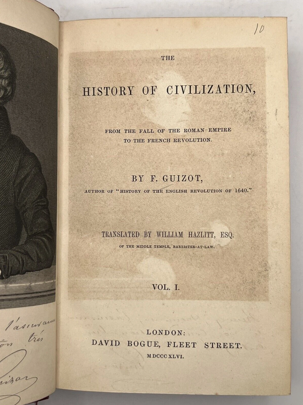 The History of Civilisation by F. Guizot 1846