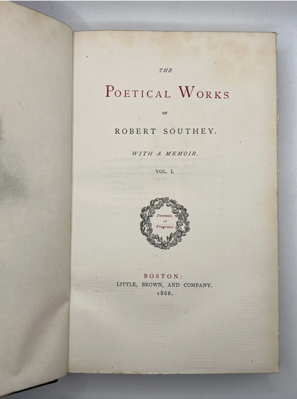 Poetical Works of Robert Southey 1866 Limited to 47/100