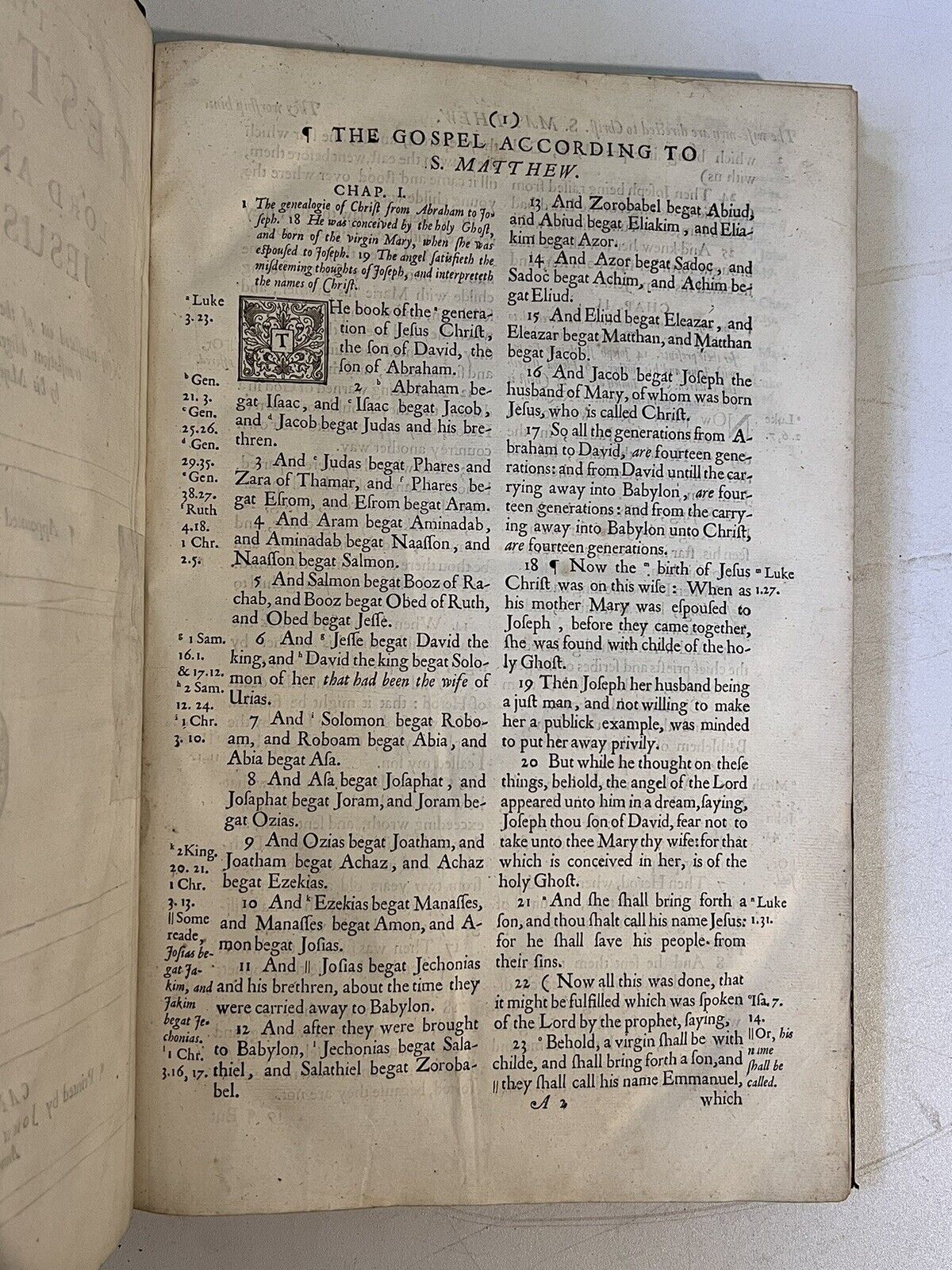 The Ogilby Bible 1660; Important Fine King James Bible