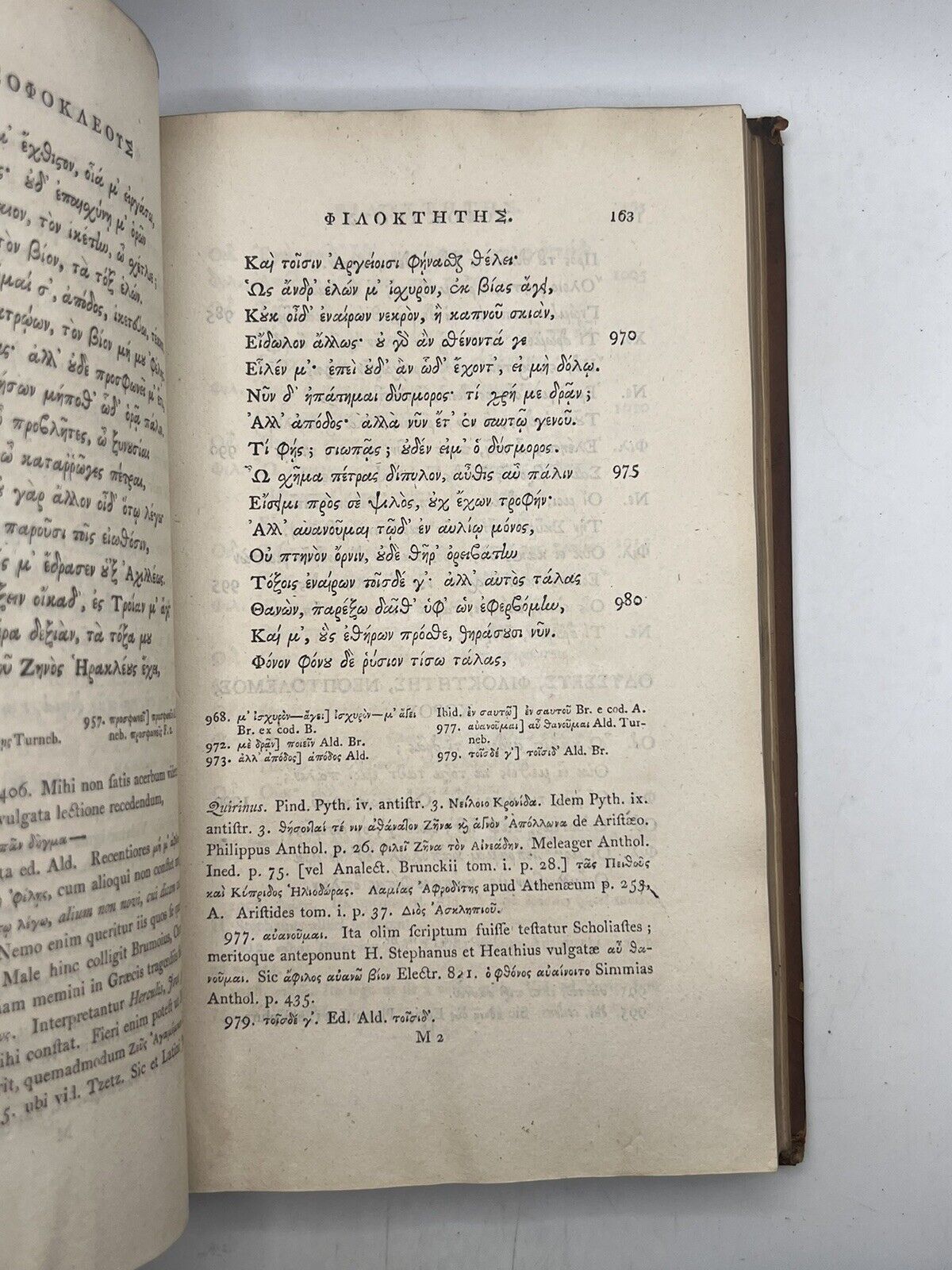 The Tragedies of Sophocles 1800 Clarendon Press Edition