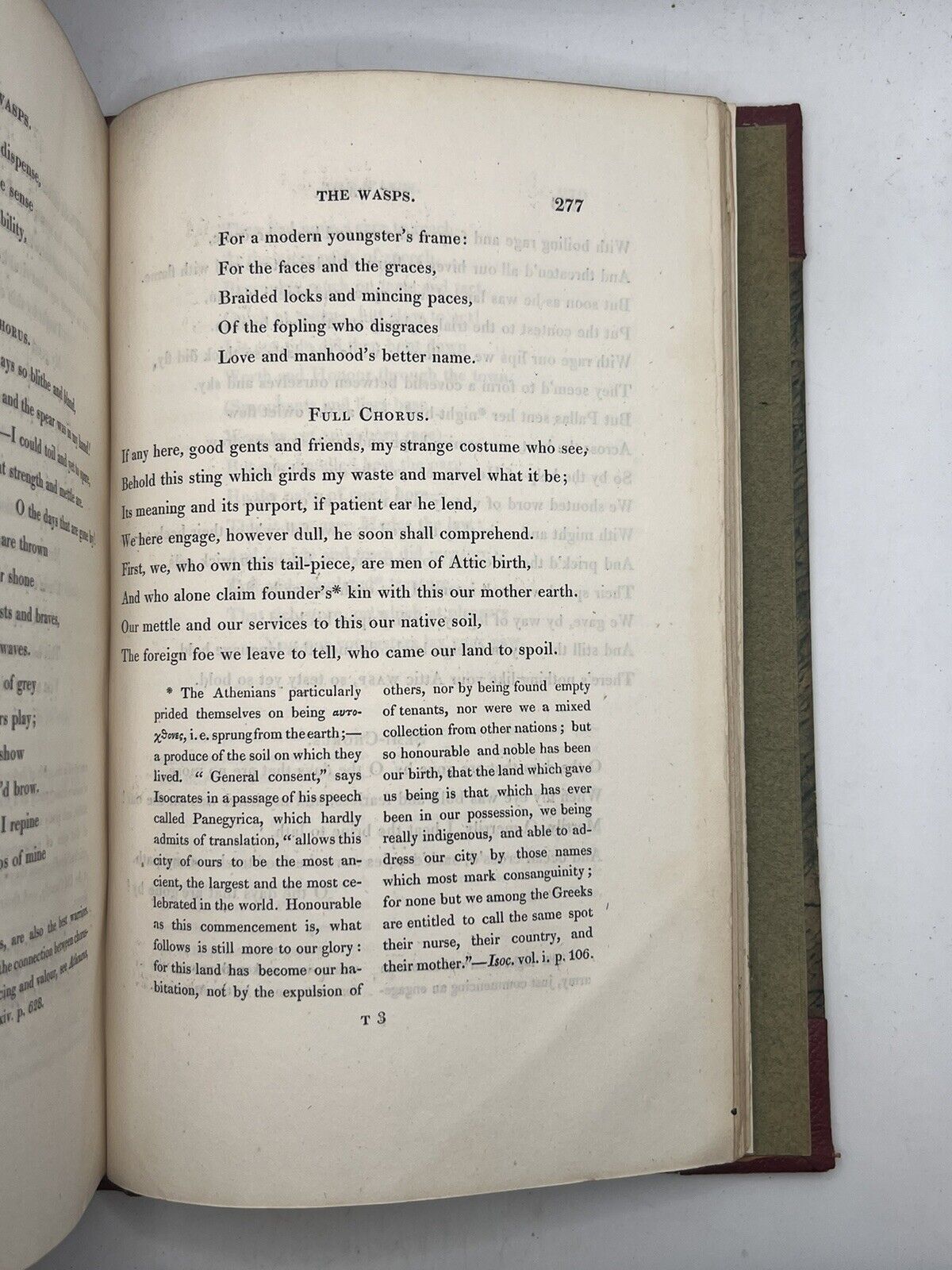 The Comedies of Aristophanes 1820-22 First Edition Thus