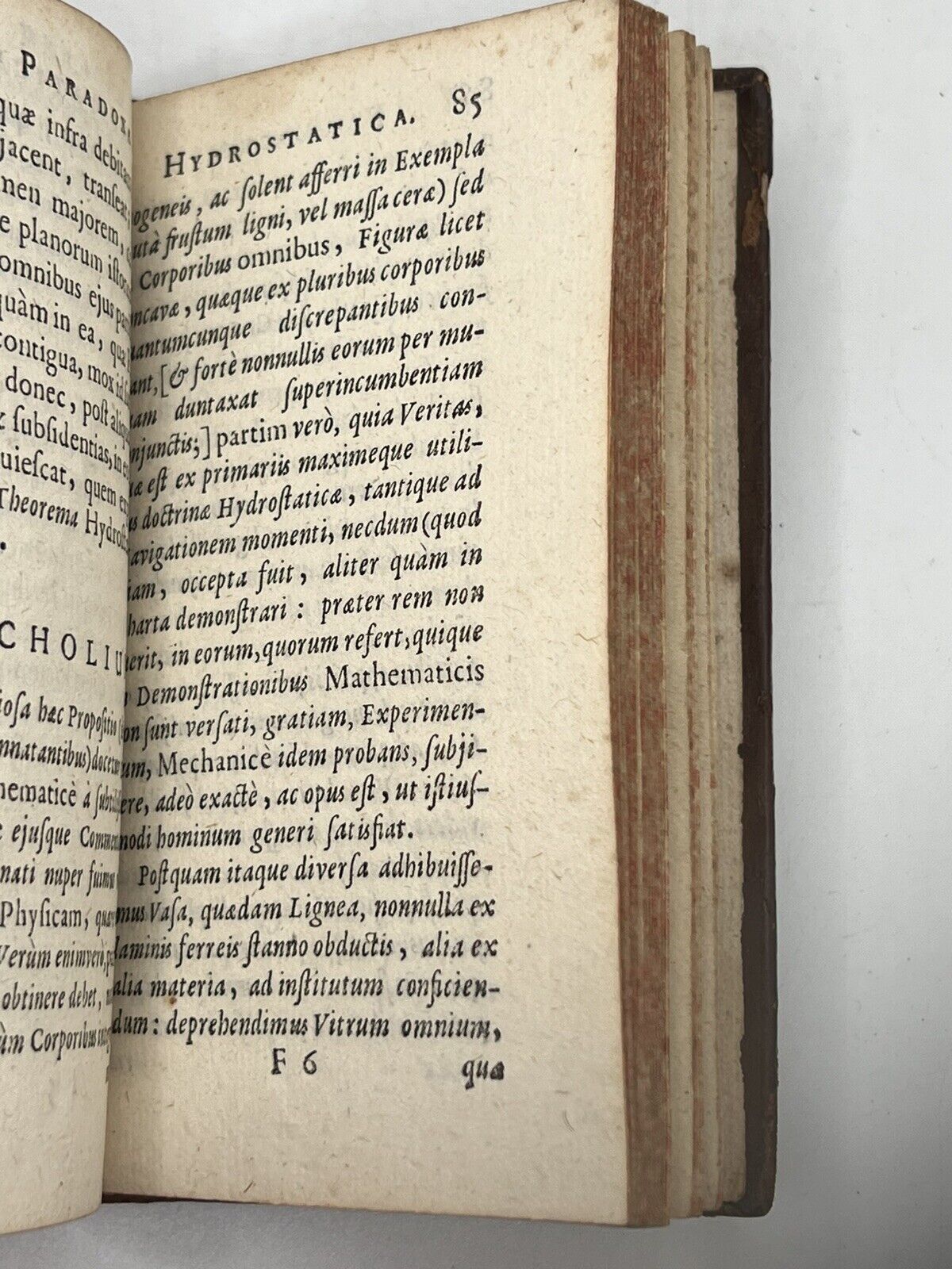 Paradoxa Hydrostatica by Robert Boyle 1670 First Latin Edition