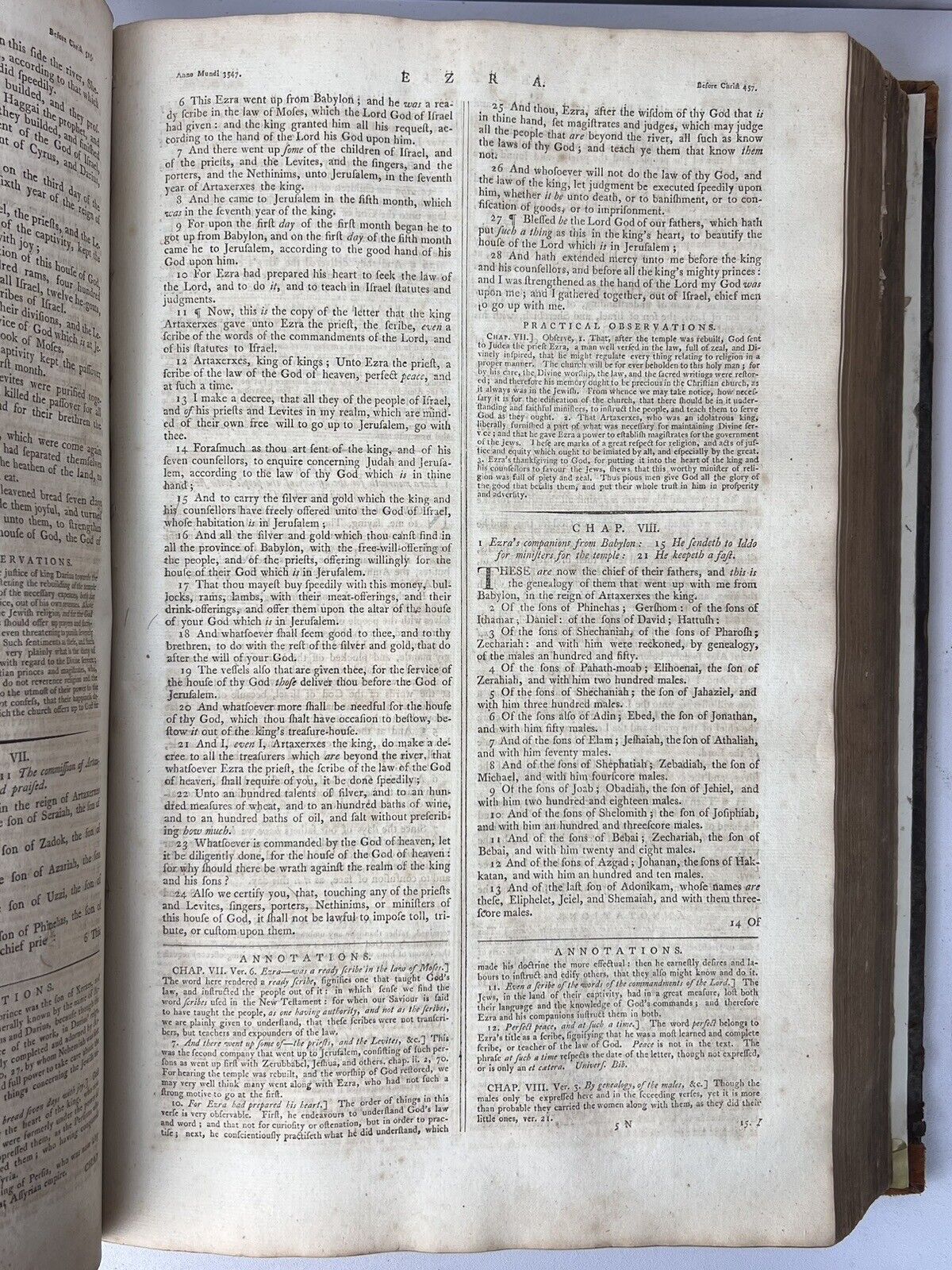Antique King James Bible 1782-4 Ostervald