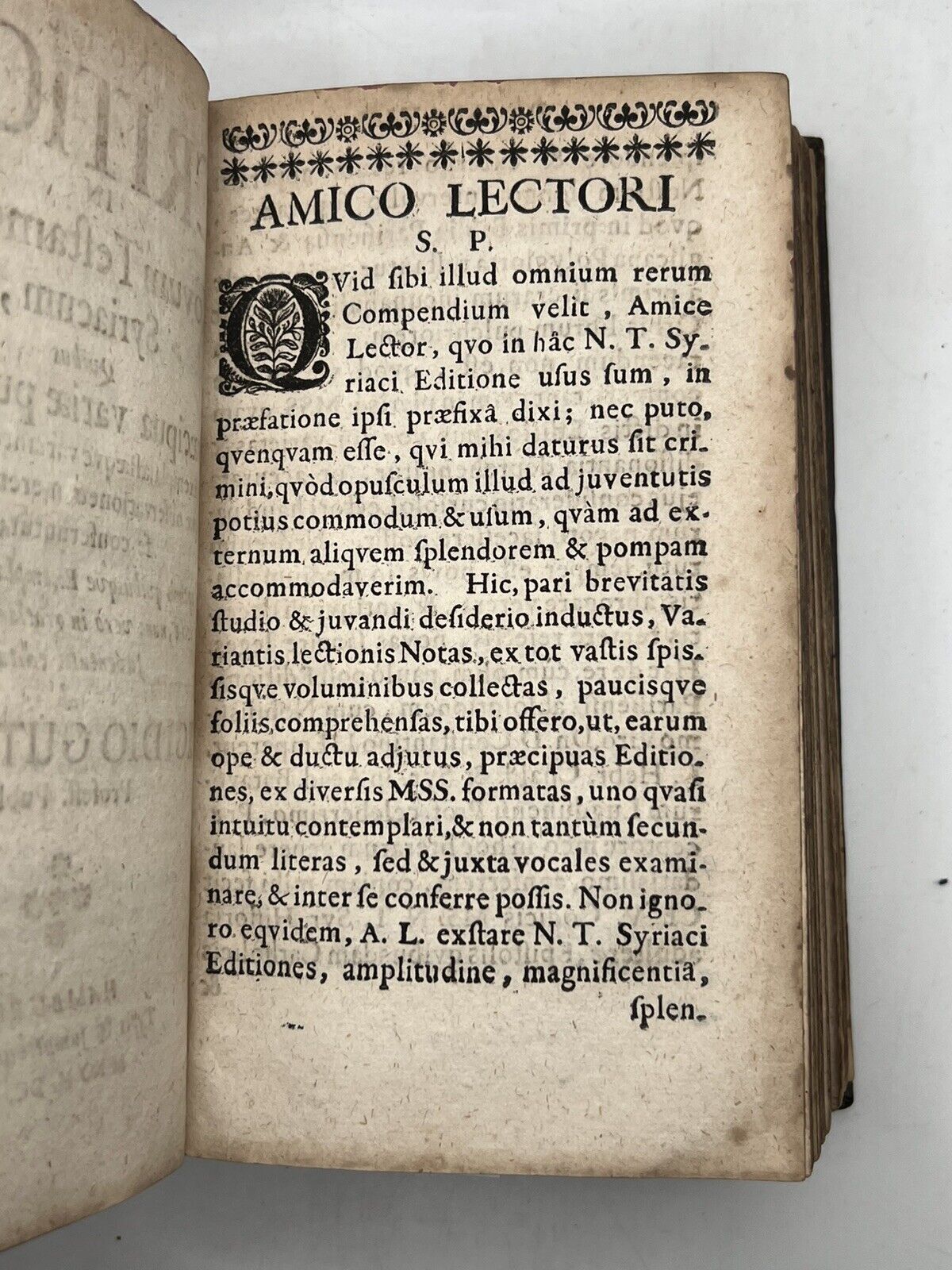 Syriac New Testament 1663-7 First Edition