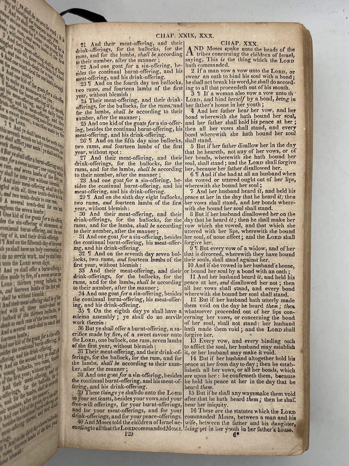 Antique King James Bible 1828 American Civil War Provenance