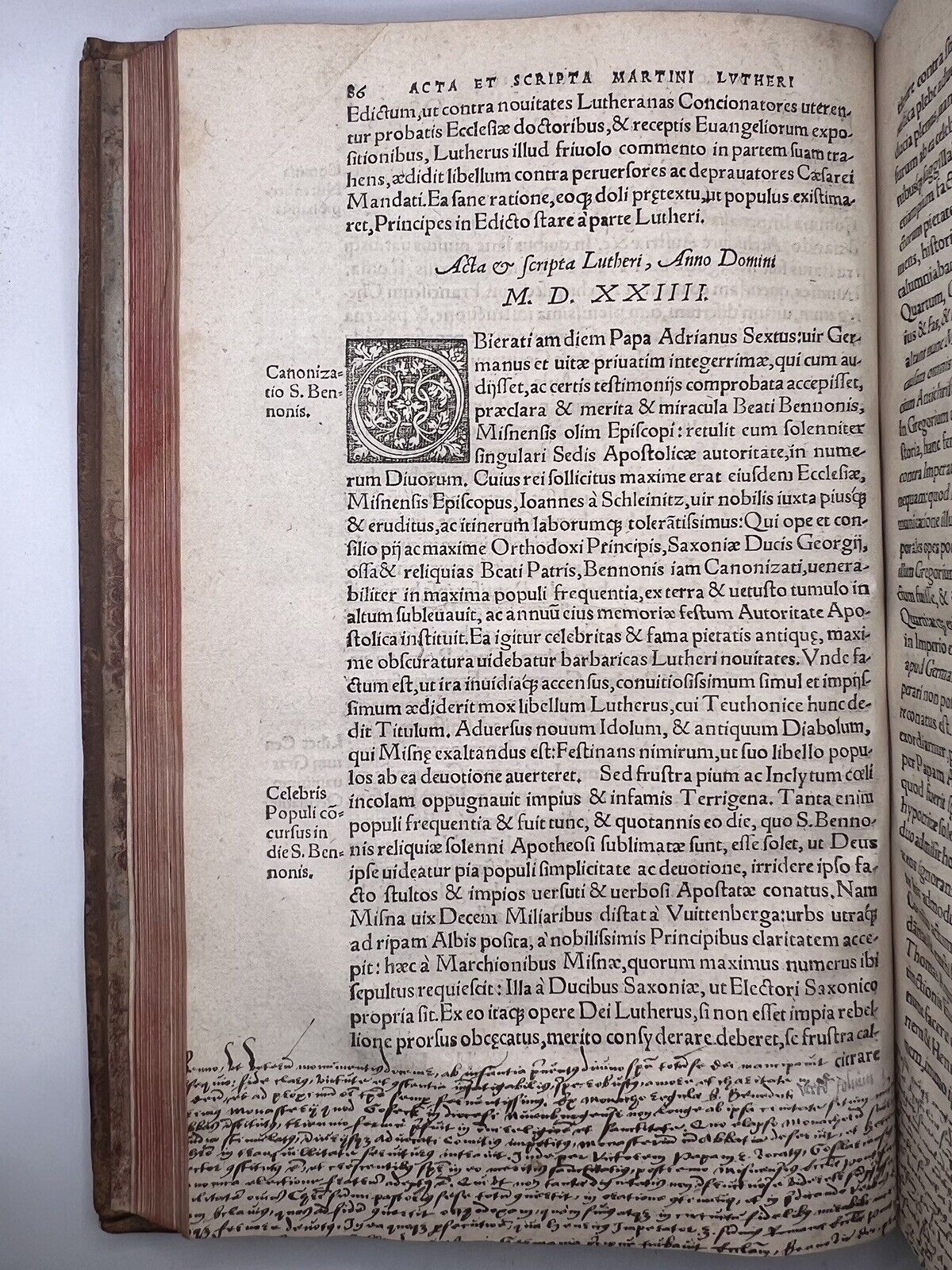 The Chronicles of Martin Luther 1549 Post Incunable