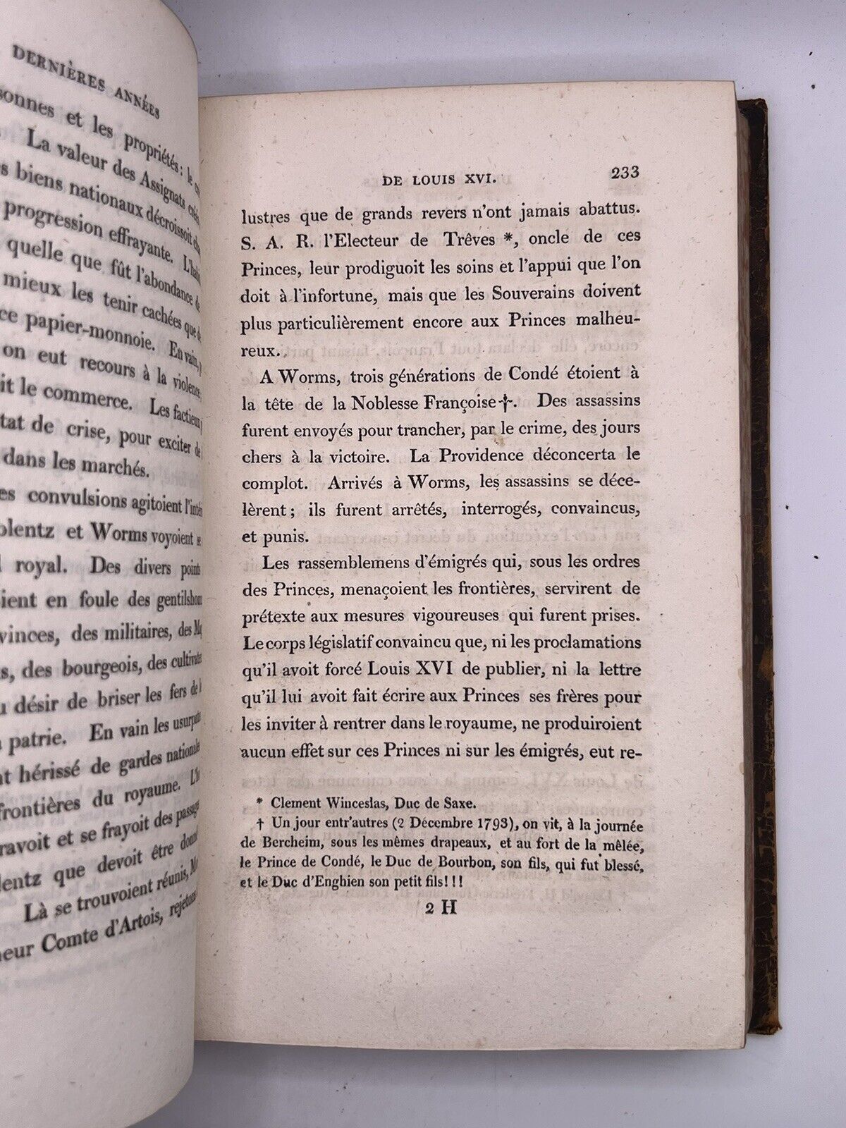 Life of Louis XVI by Francois Hue 1806