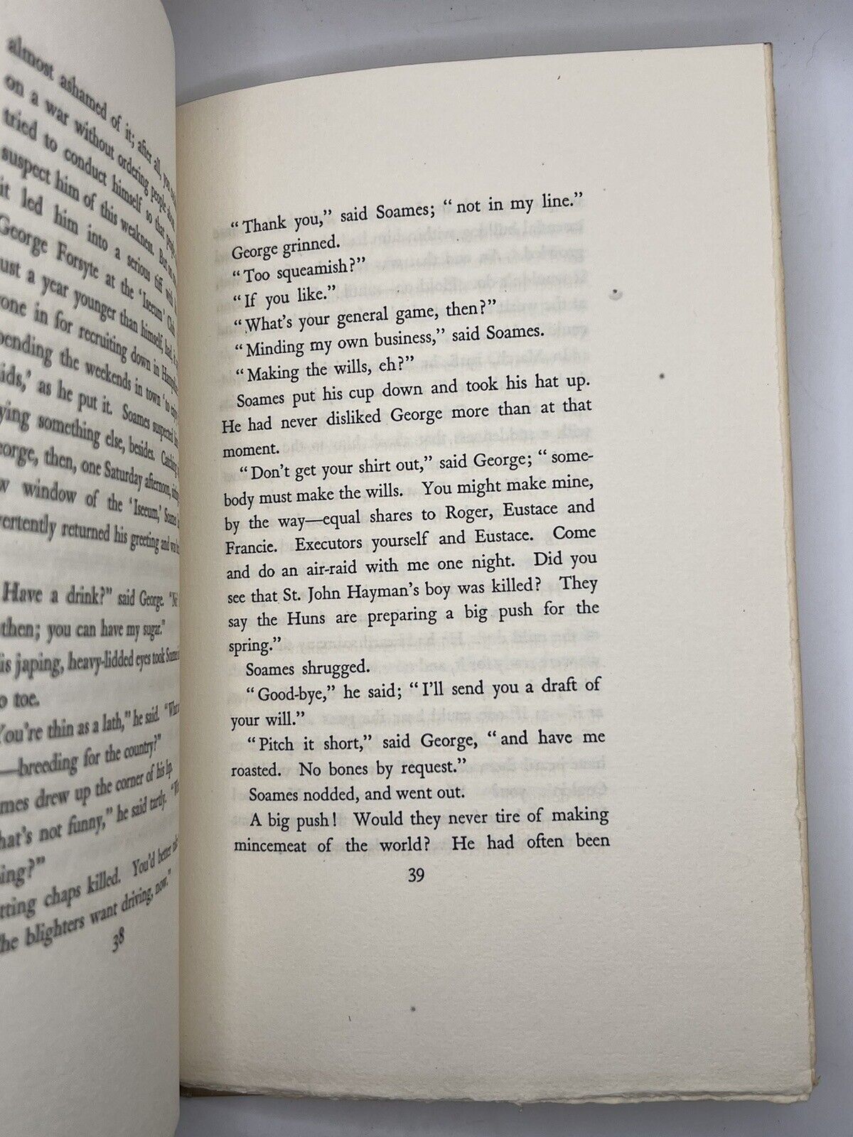 Soames and the Flag 1930 John Galsworthy SIGNED LIMITED Ed. #87