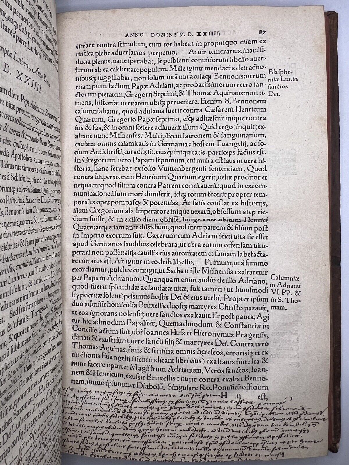 The Chronicles of Martin Luther 1549 Post Incunable