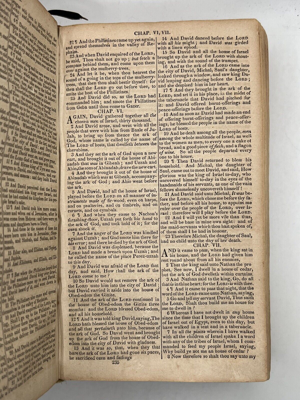 Antique King James Bible 1828 American Civil War Provenance