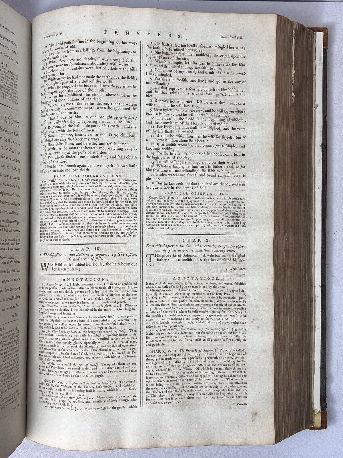 Antique King James Bible 1782-4 Ostervald